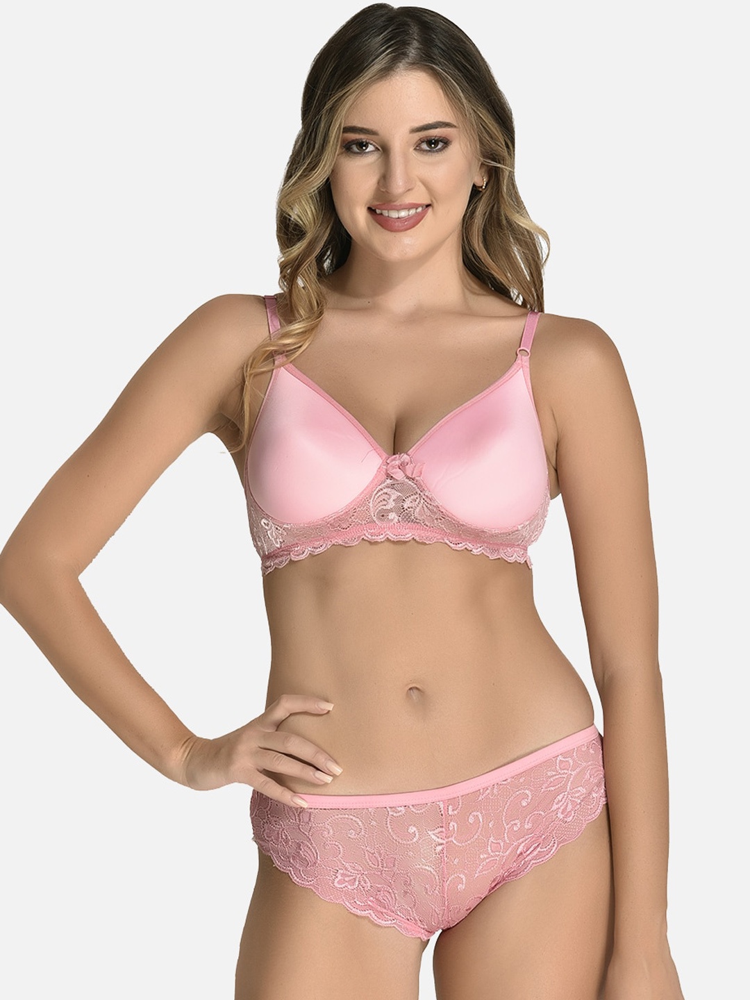 

StyFun Self-Designed Lingerie Set LS_Jas_Min_Set_Pink_B