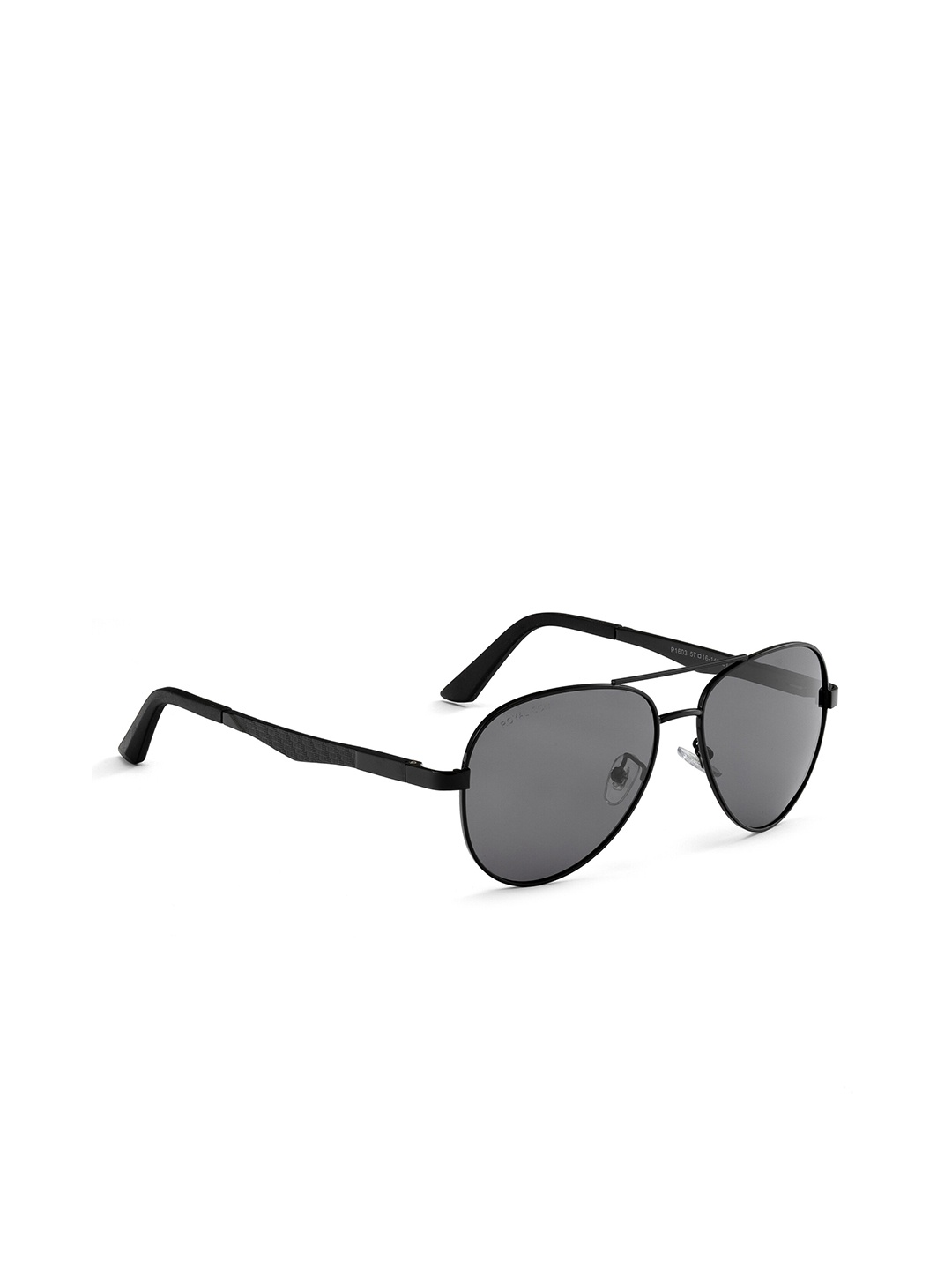 

ROYAL SON Unisex Aviator Sunglasses with Polarised and UV Protected Lens, Black