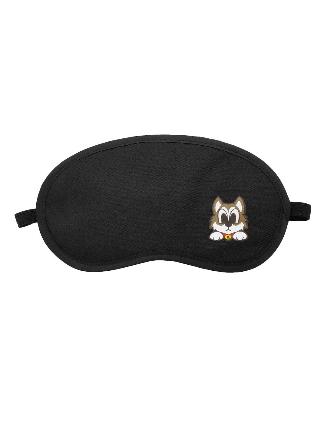 

JENNA Puppy Print Sleeping Eye Mask, Black