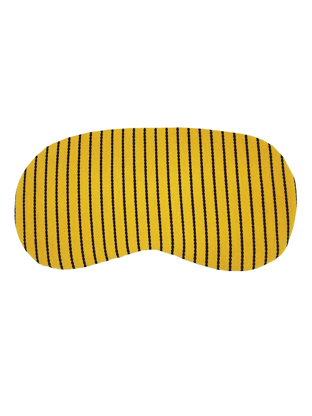 

JENNA Striped Sleeping Eye Mask, Yellow