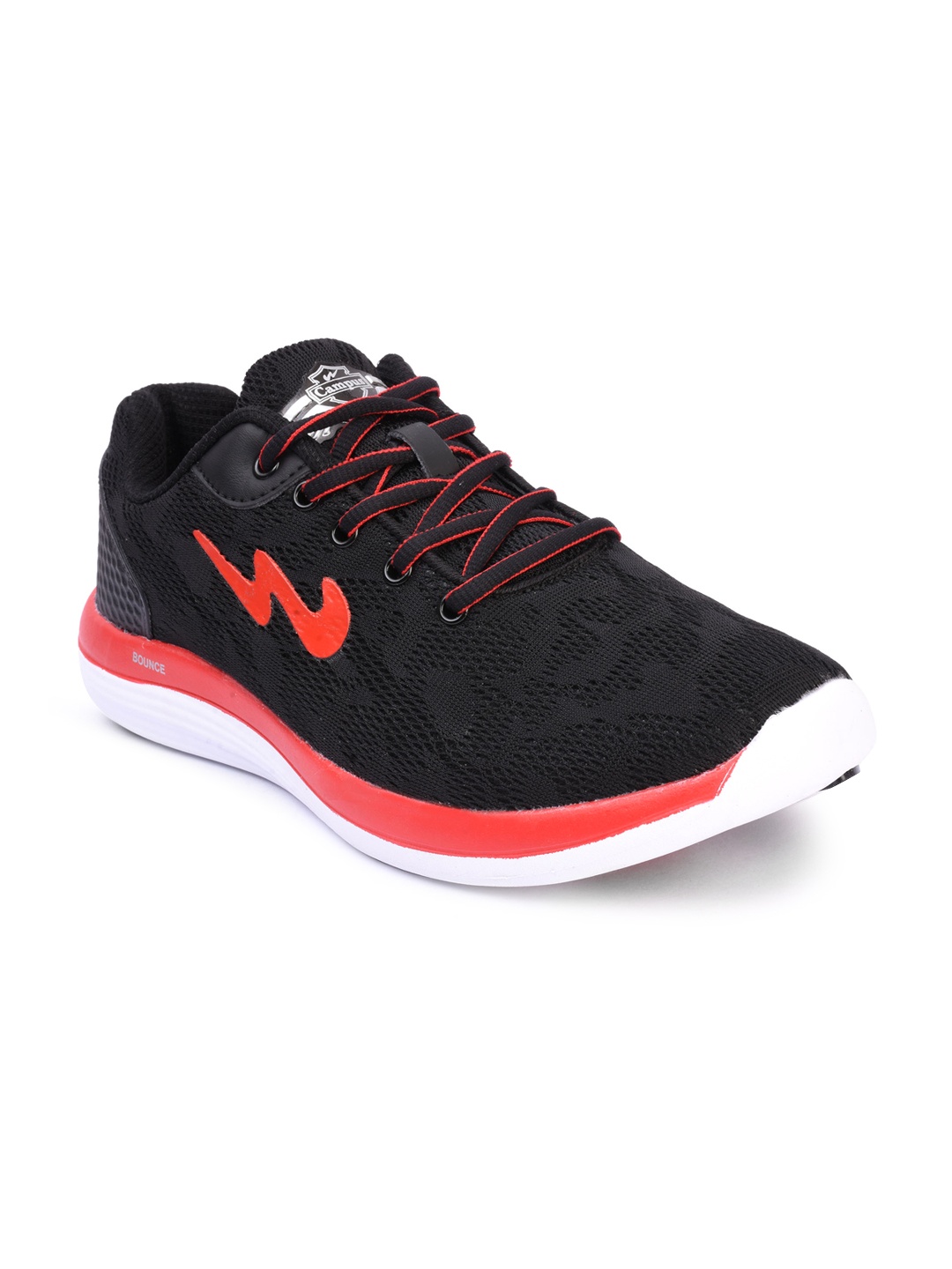 

Campus Men Zeal Black & Red Running Shoes