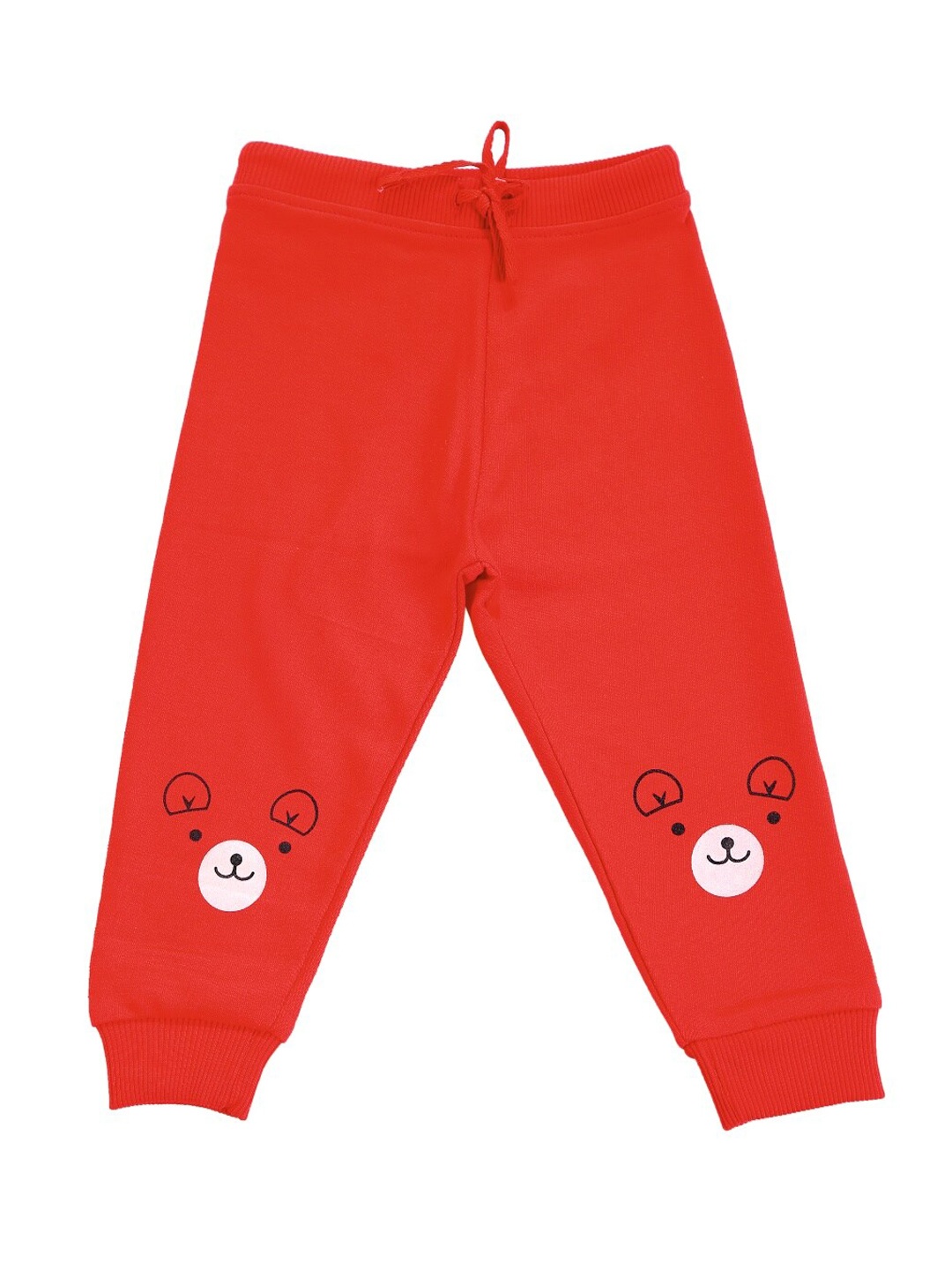 

Bodycare Kids Girls Printed Cotton Toxic Free Joggers, Red