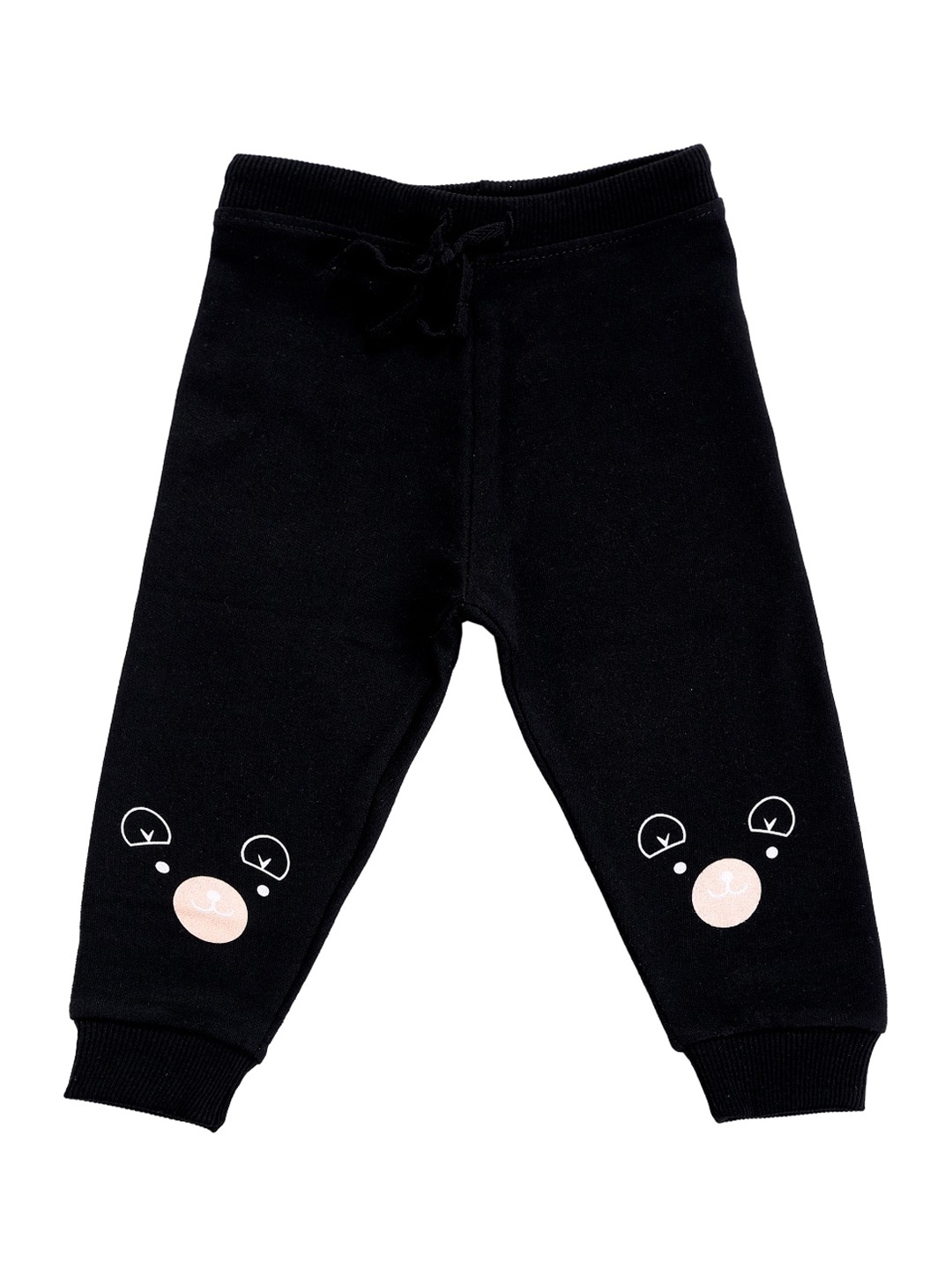 

Bodycare Kids Girls Printed Cotton Joggers, Black