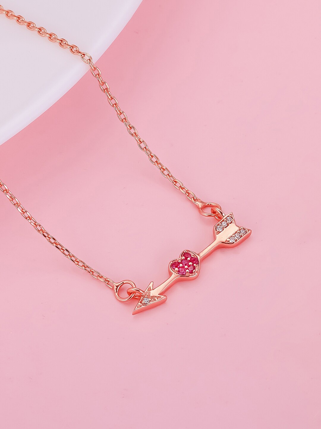 

GIVA Rose Sterling Silver Rose Gold-Plated Necklace