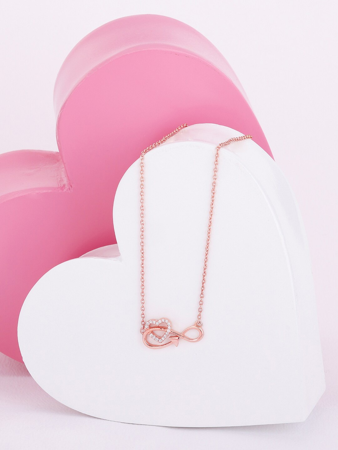 

GIVA Rose Sterling Silver Rose Gold-Plated Necklace