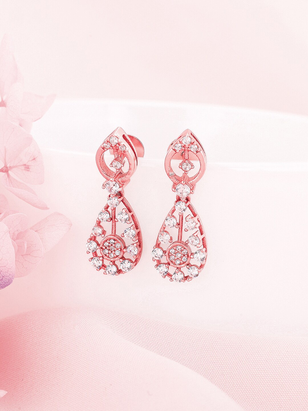 

GIVA 925 Sterling Silver Radiance Rose Gold Plated Contemporary Studs Earrings