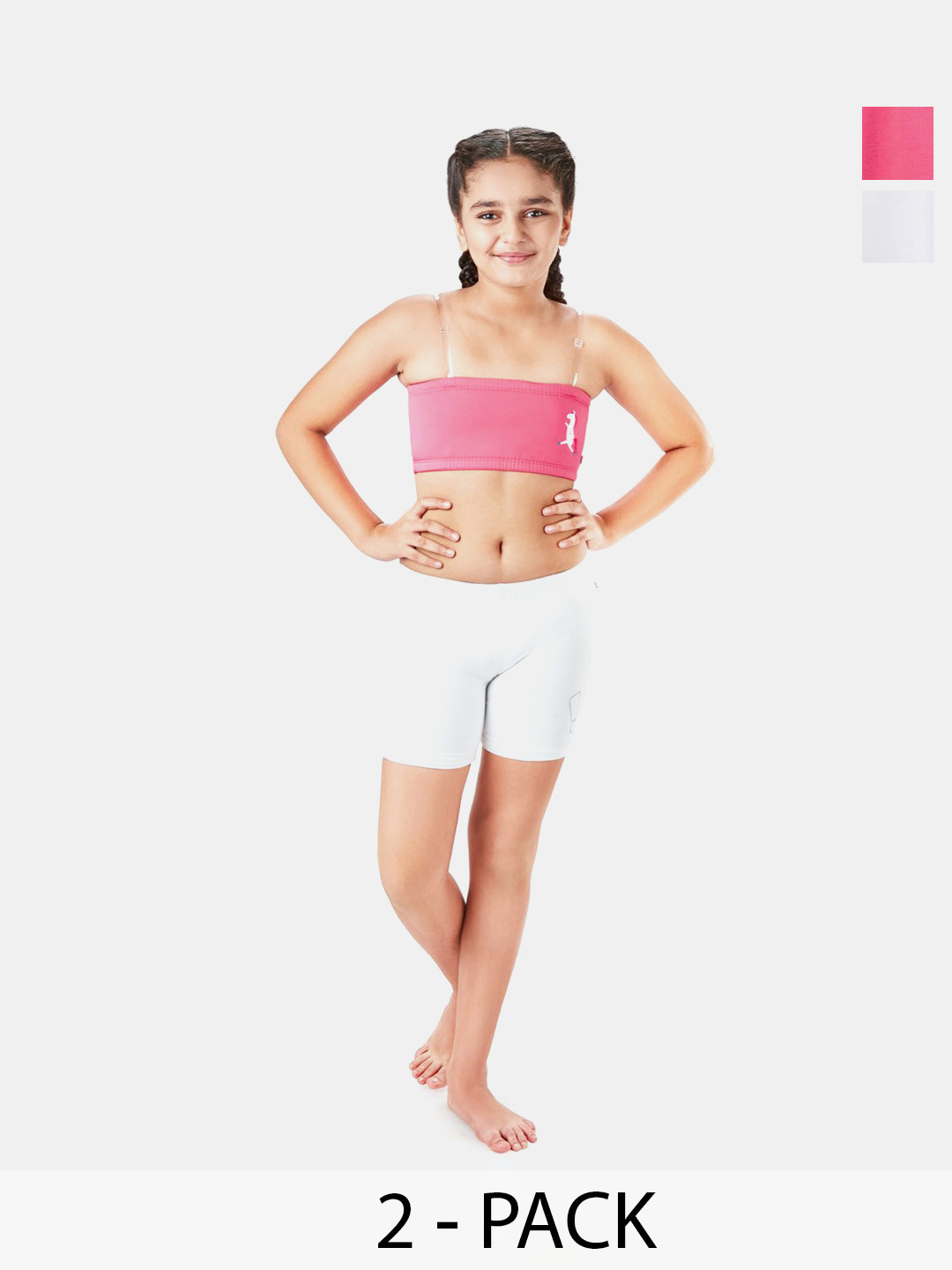 

You Got Plan B Pink & White Graphic Bra