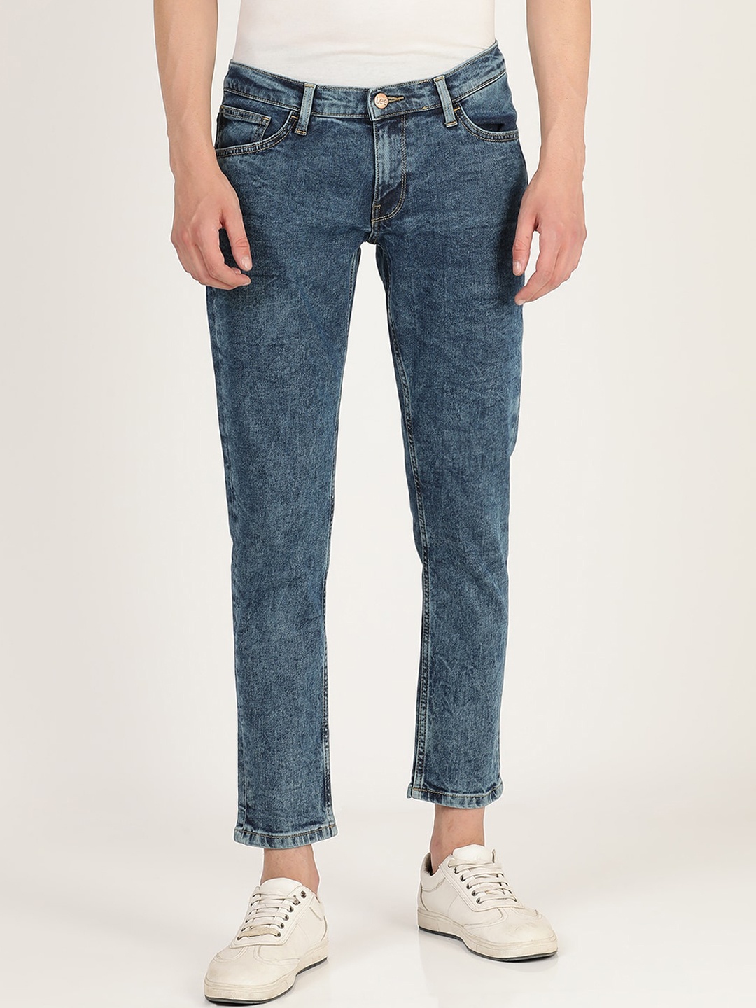 

Lee Men Skinny Fit Heavy Fade Stretchable Jeans, Blue