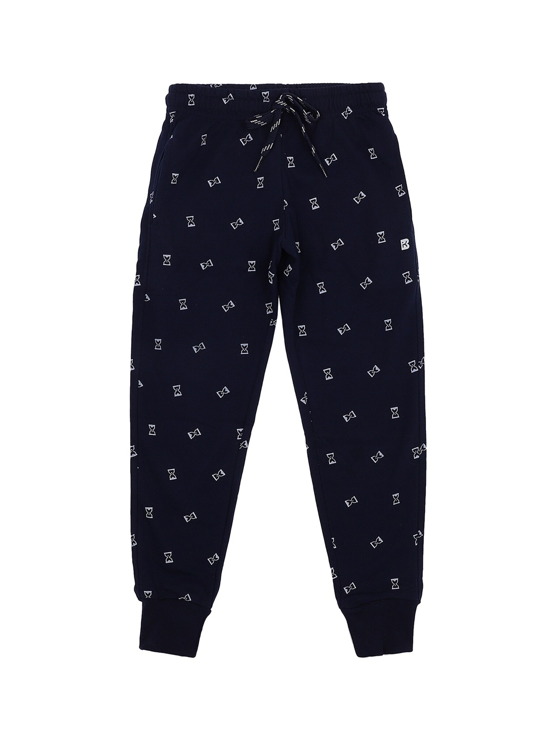 

PROTEENS Boys Antiviral & Antibacterial Printed Cotton Joggers, Navy blue