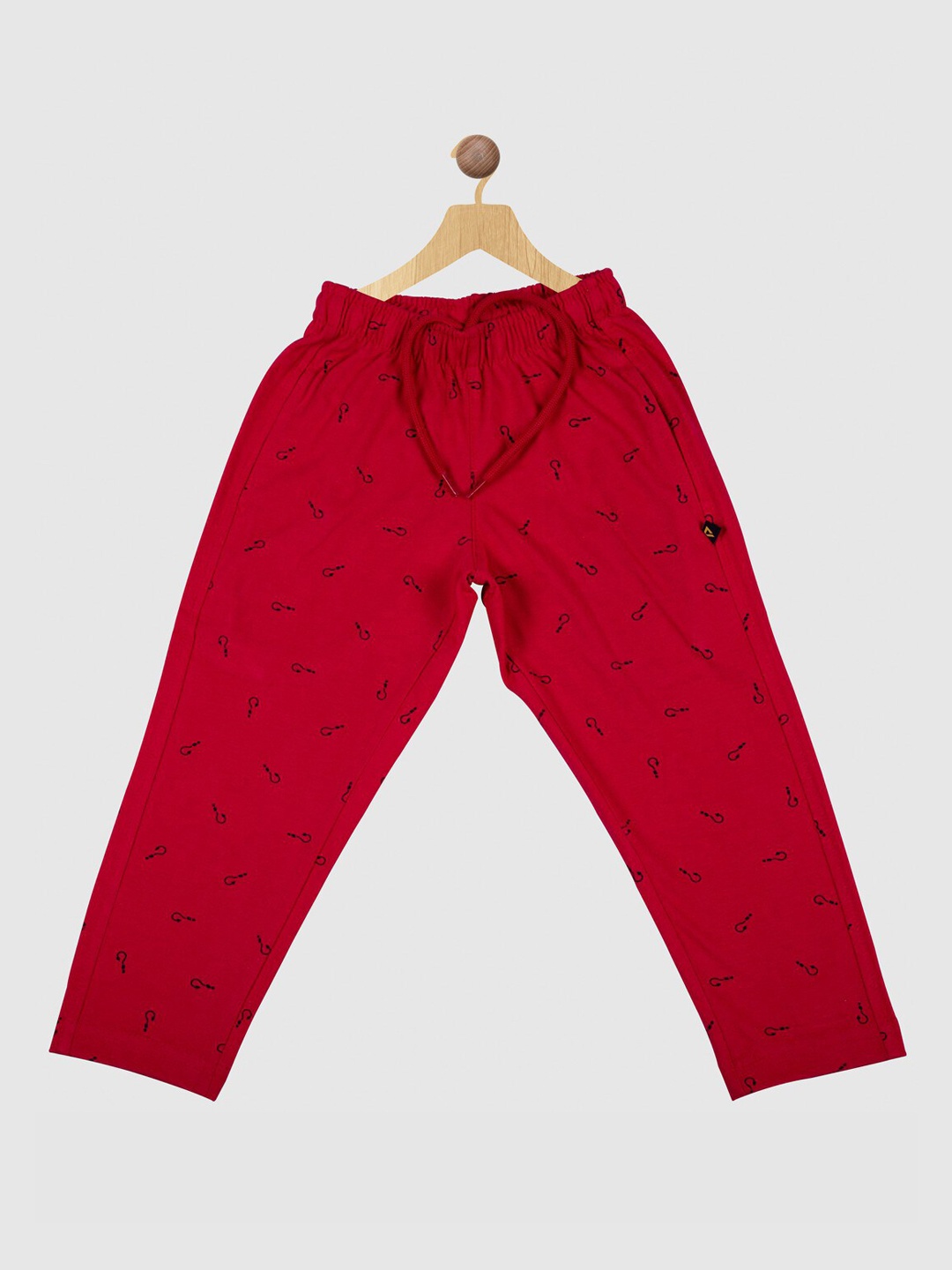 

PROTEENS Boys Printed Cotton Track Pant, Red