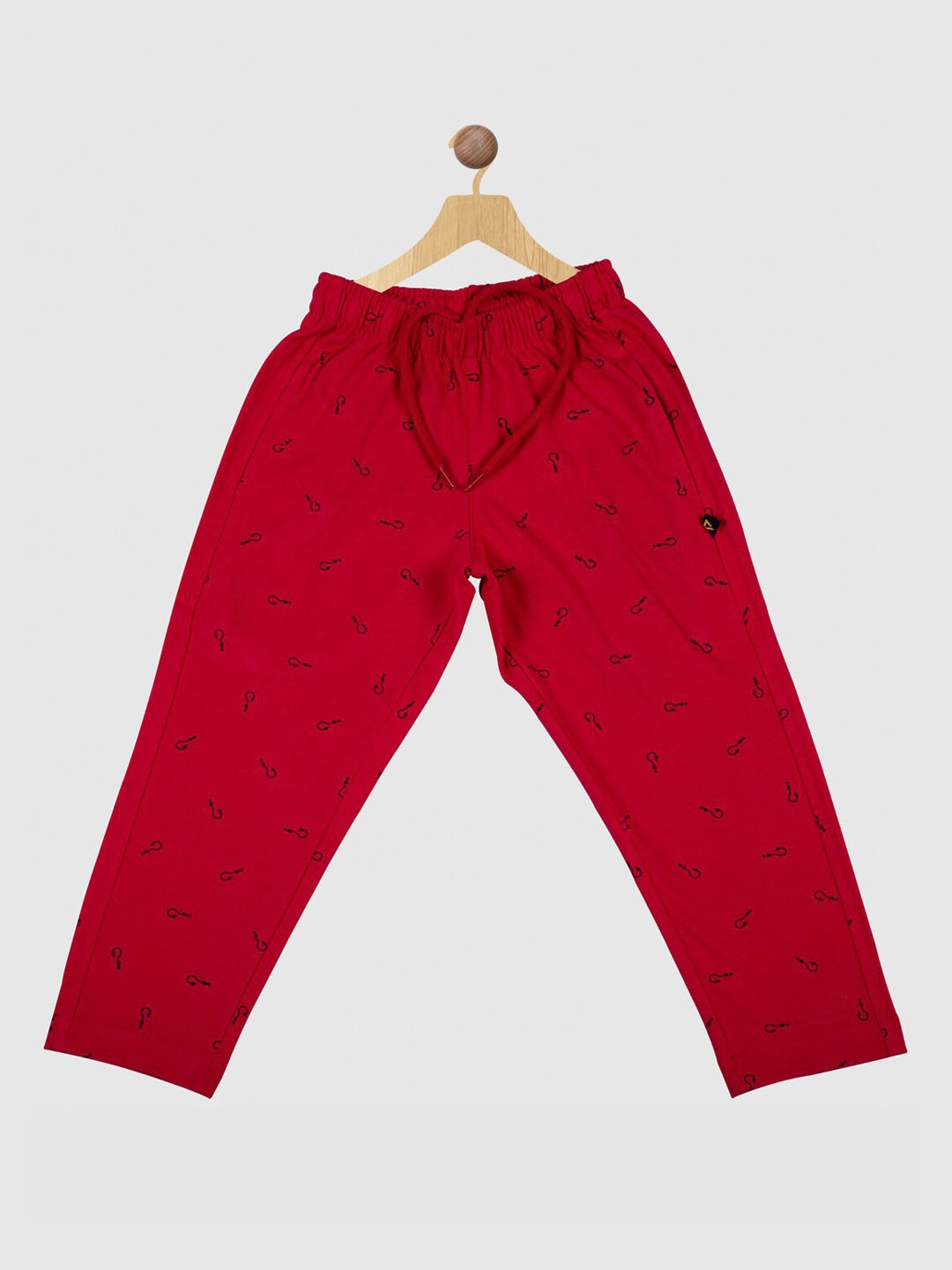

PROTEENS Boys Printed Cotton Track Pants, Red