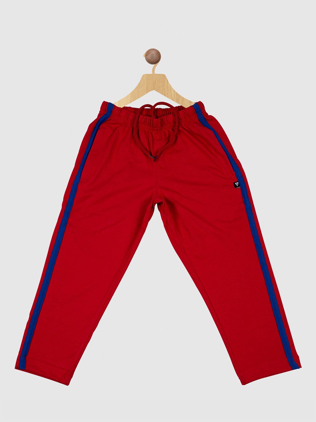 

PROTEENS Boys Side Striped Detail Cotton Track Pants, Red