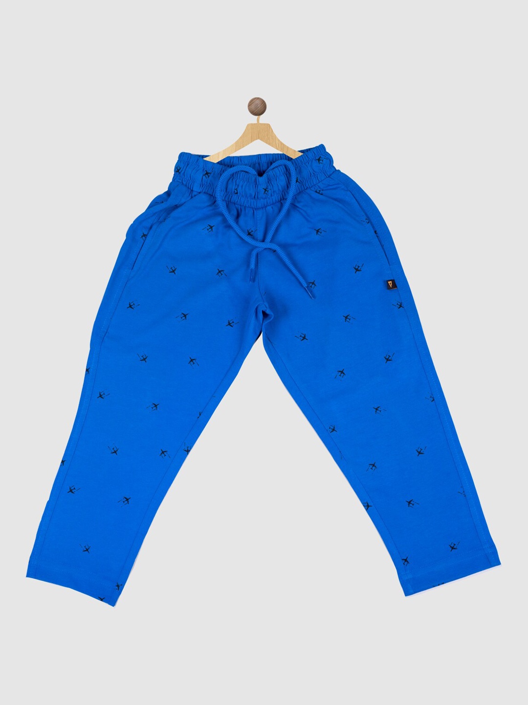 

PROTEENS Boys Printed Cotton Track Pant, Blue