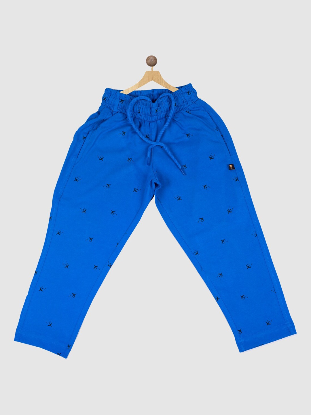 

PROTEENS Boys Printed Cotton Track Pant, Blue