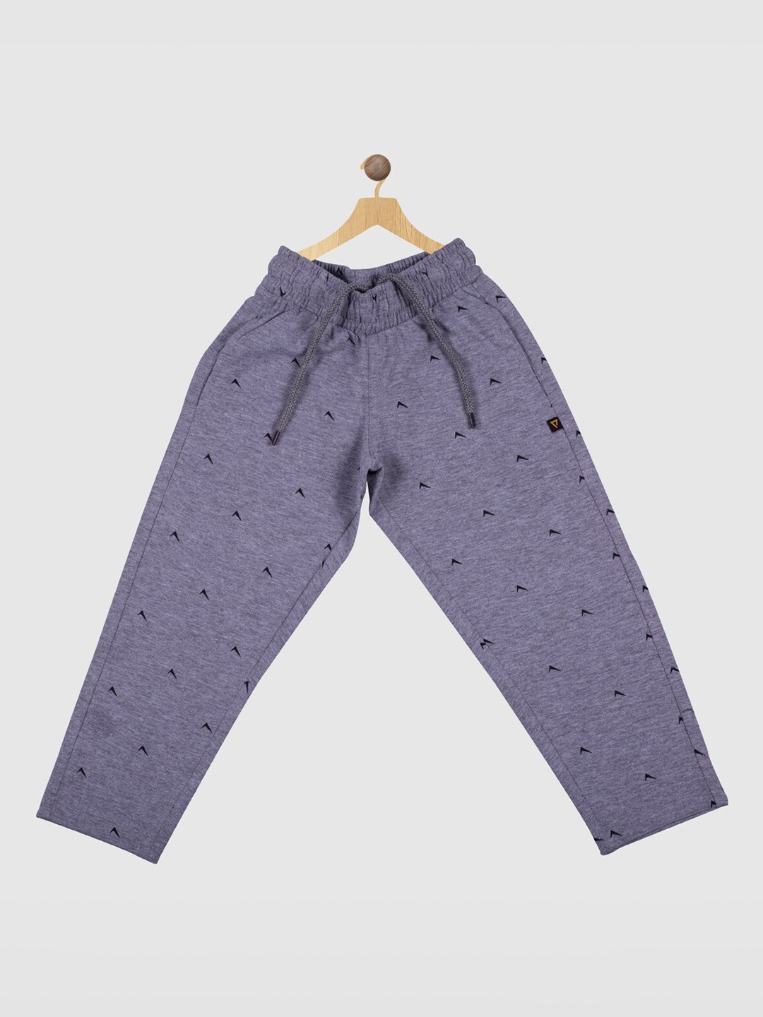 

PROTEENS Boys Printed Cotton Track Pants, Grey