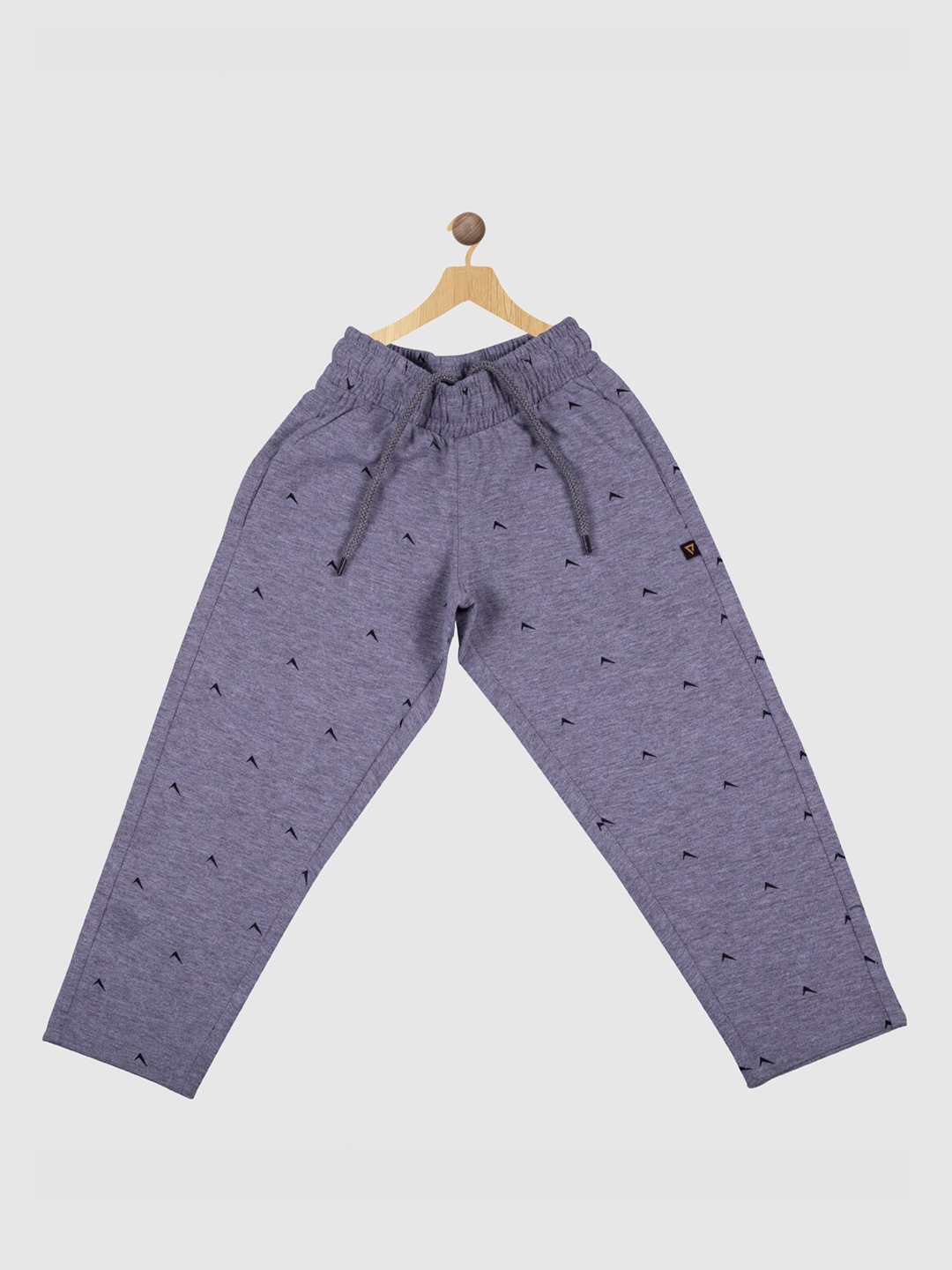 

PROTEENS Boys Printed Cotton Track Pants, Grey