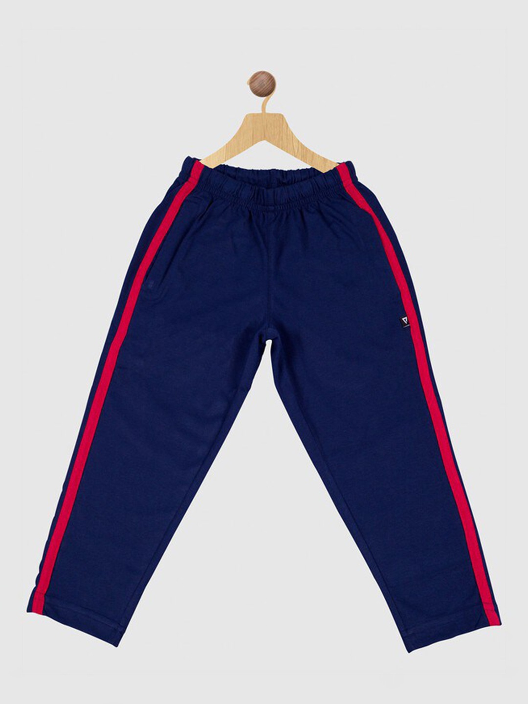 

PROTEENS Boys Side Striped Detail Cotton Track Pants, Navy blue