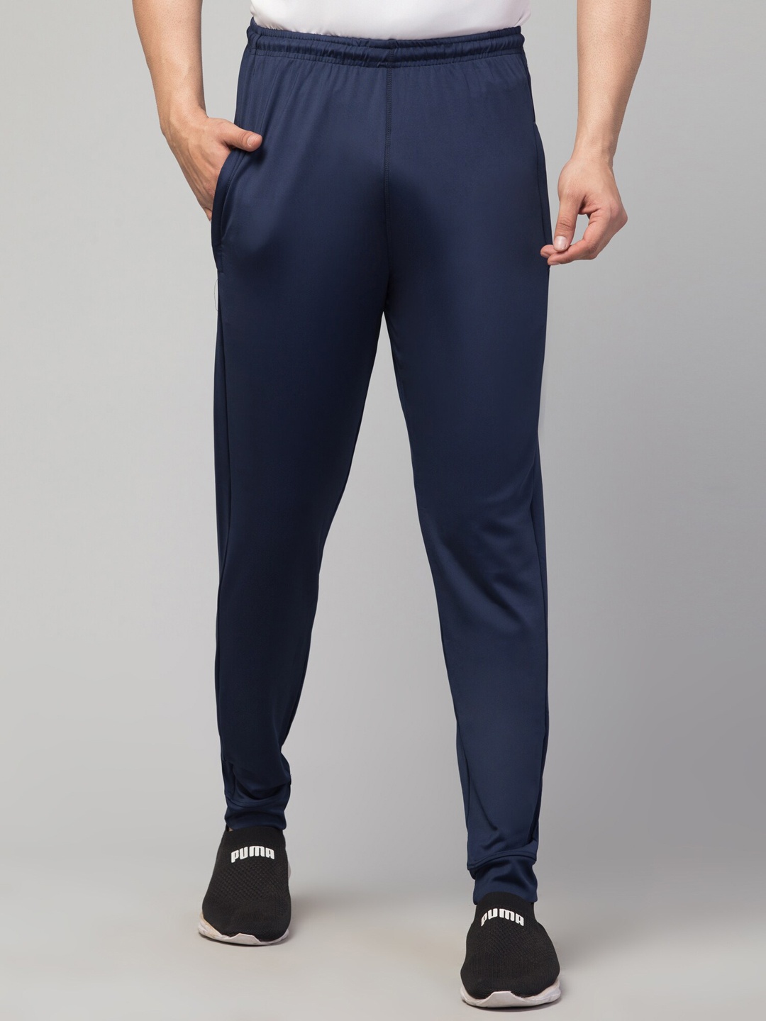 

Apraa & Parma Men Mid Rise Dry-Fit Joggers, Blue