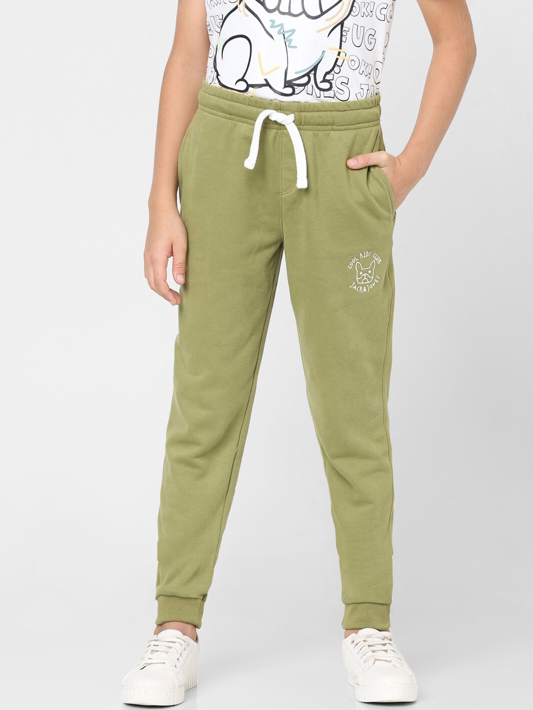 

Jack & Jones Junior Boys Cotton Jogger, Green