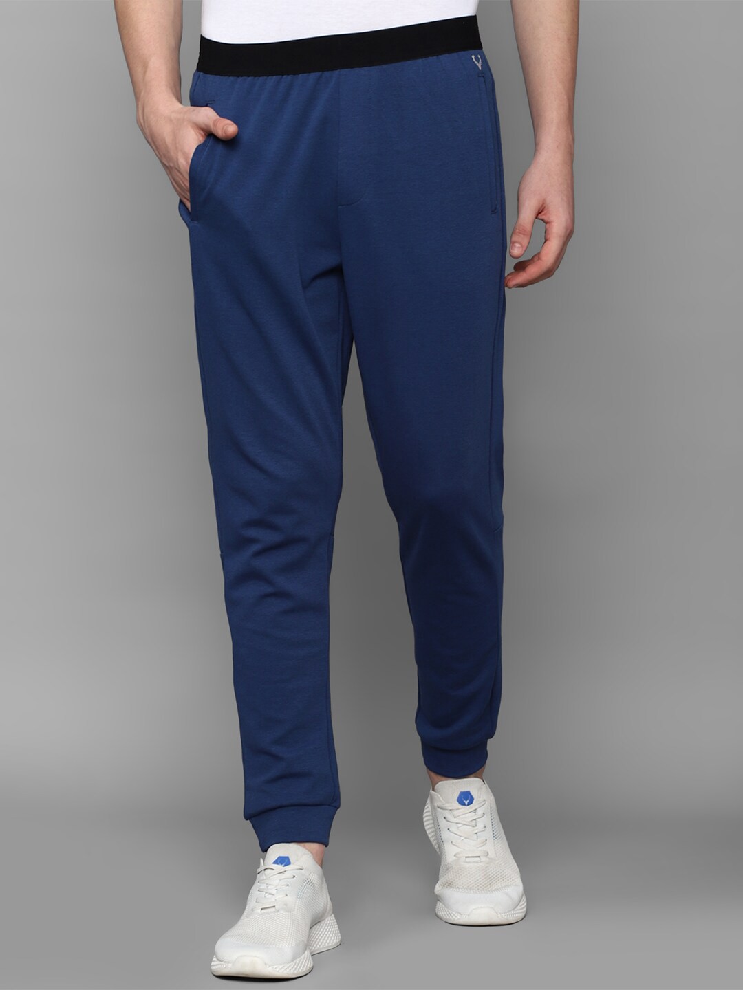 

Allen Solly Tribe Men Mid-Rise Jogger, Navy blue