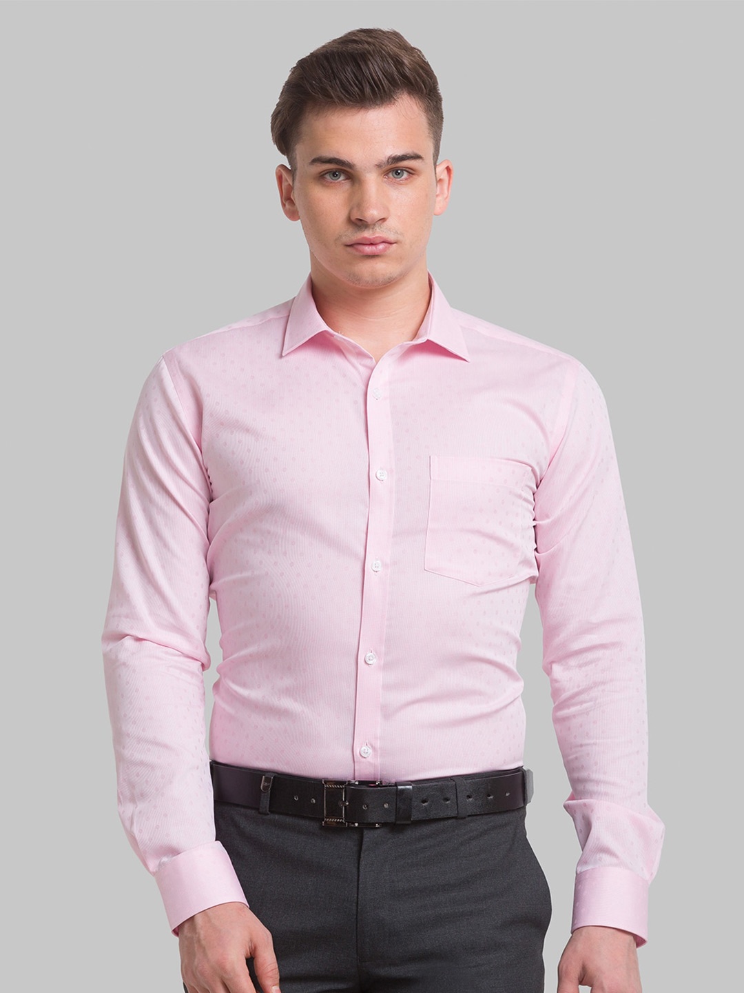 

Park Avenue Men Slim Fit Cotton Formal Shirt, Pink