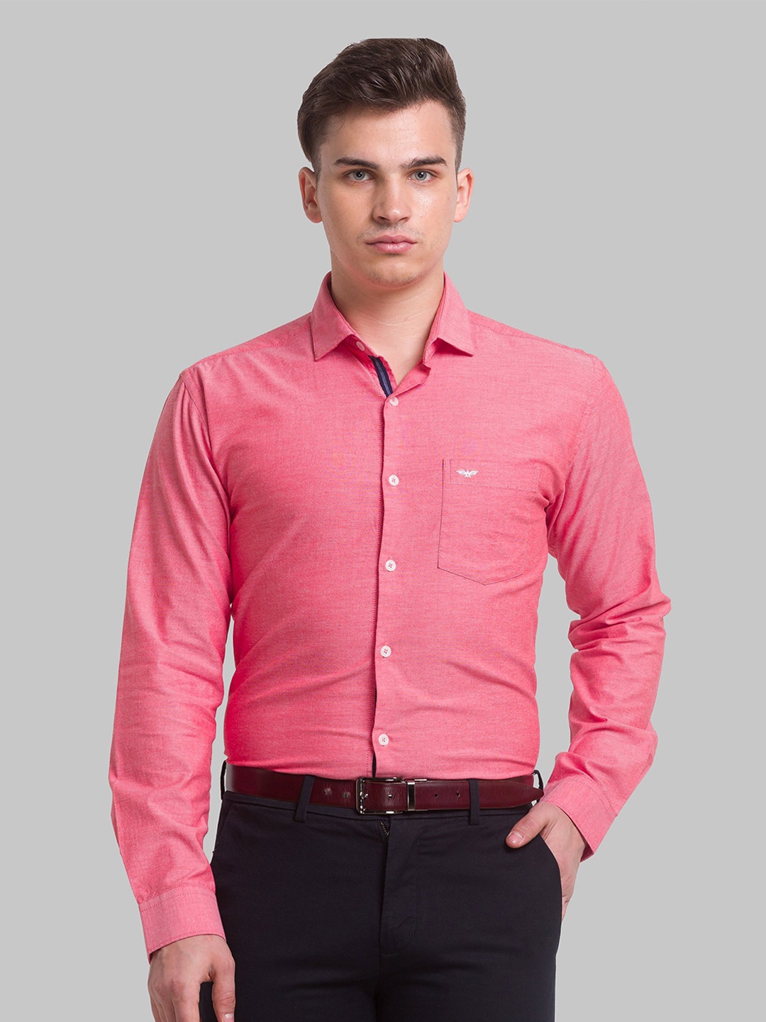 

Park Avenue Men Slim Fit Cotton Casual Shirt, Red