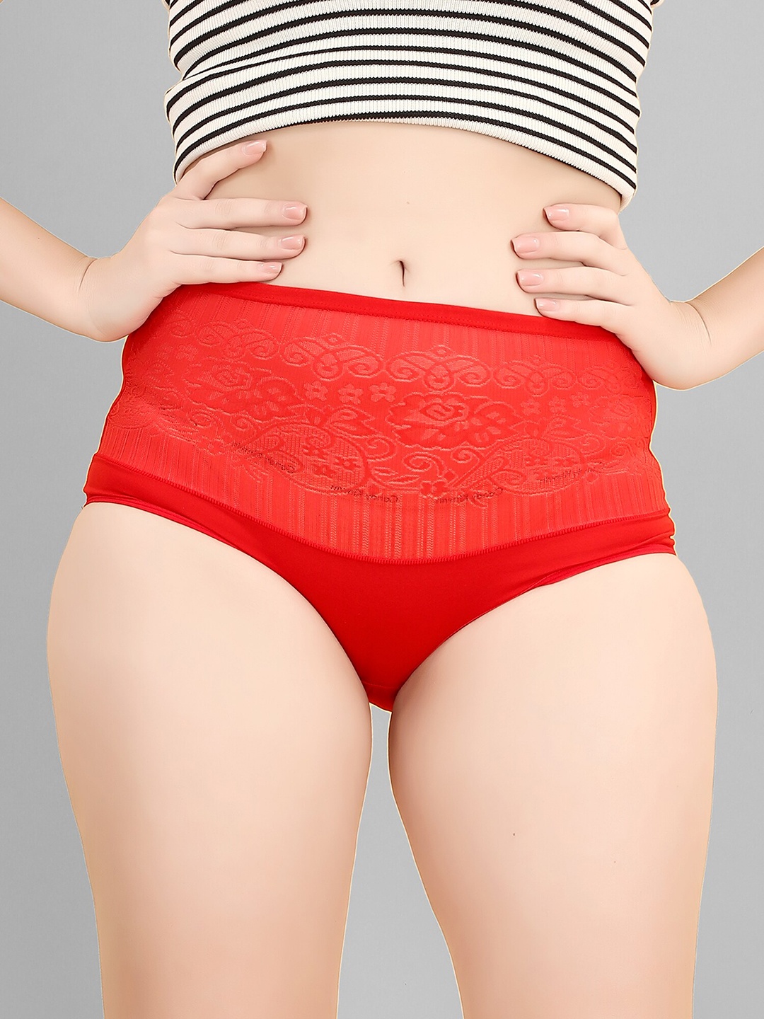 

Gopalvilla Women Hipster Briefs-UNIQUE201, Red
