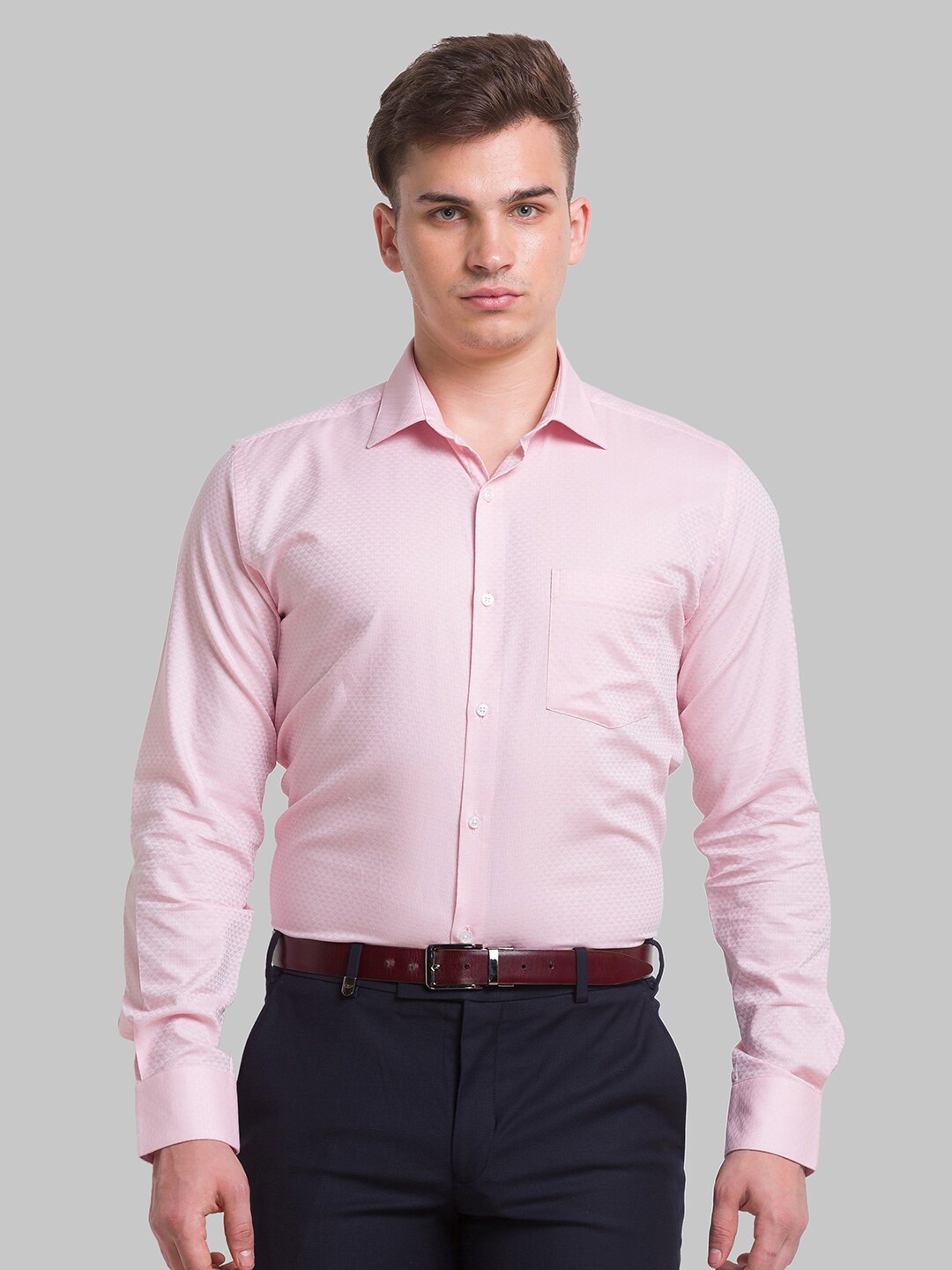 

Park Avenue Men Slim Fit Cotton Formal Shirt, Pink