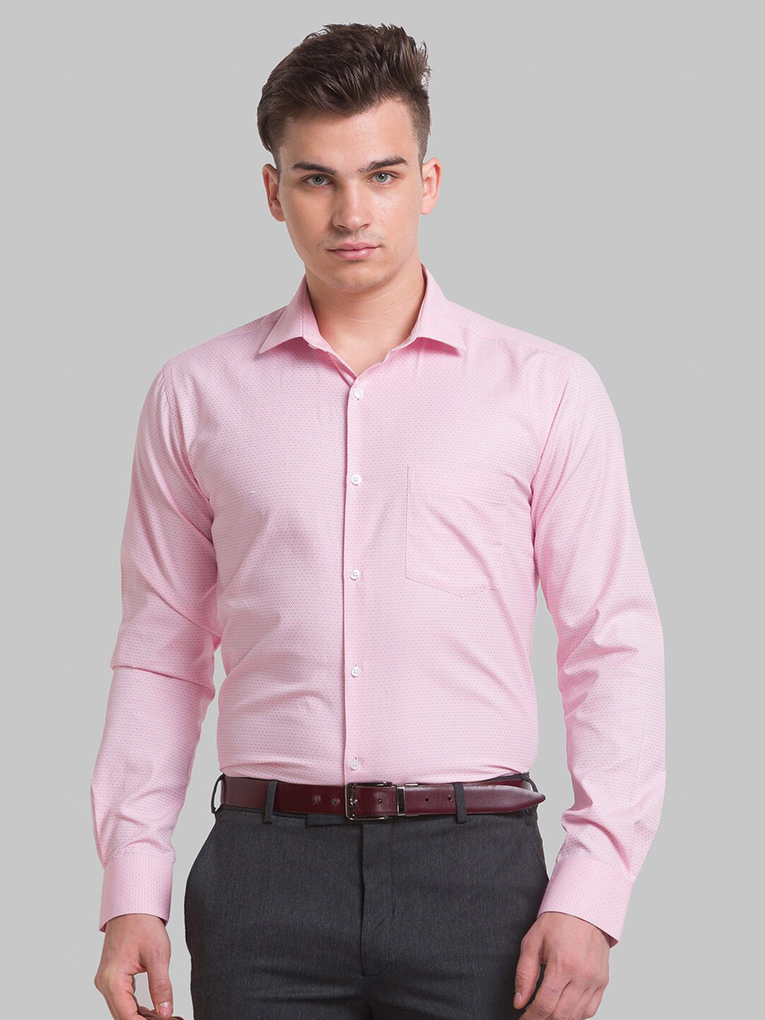 

Park Avenue Men Slim Fit Formal Shirt, Red
