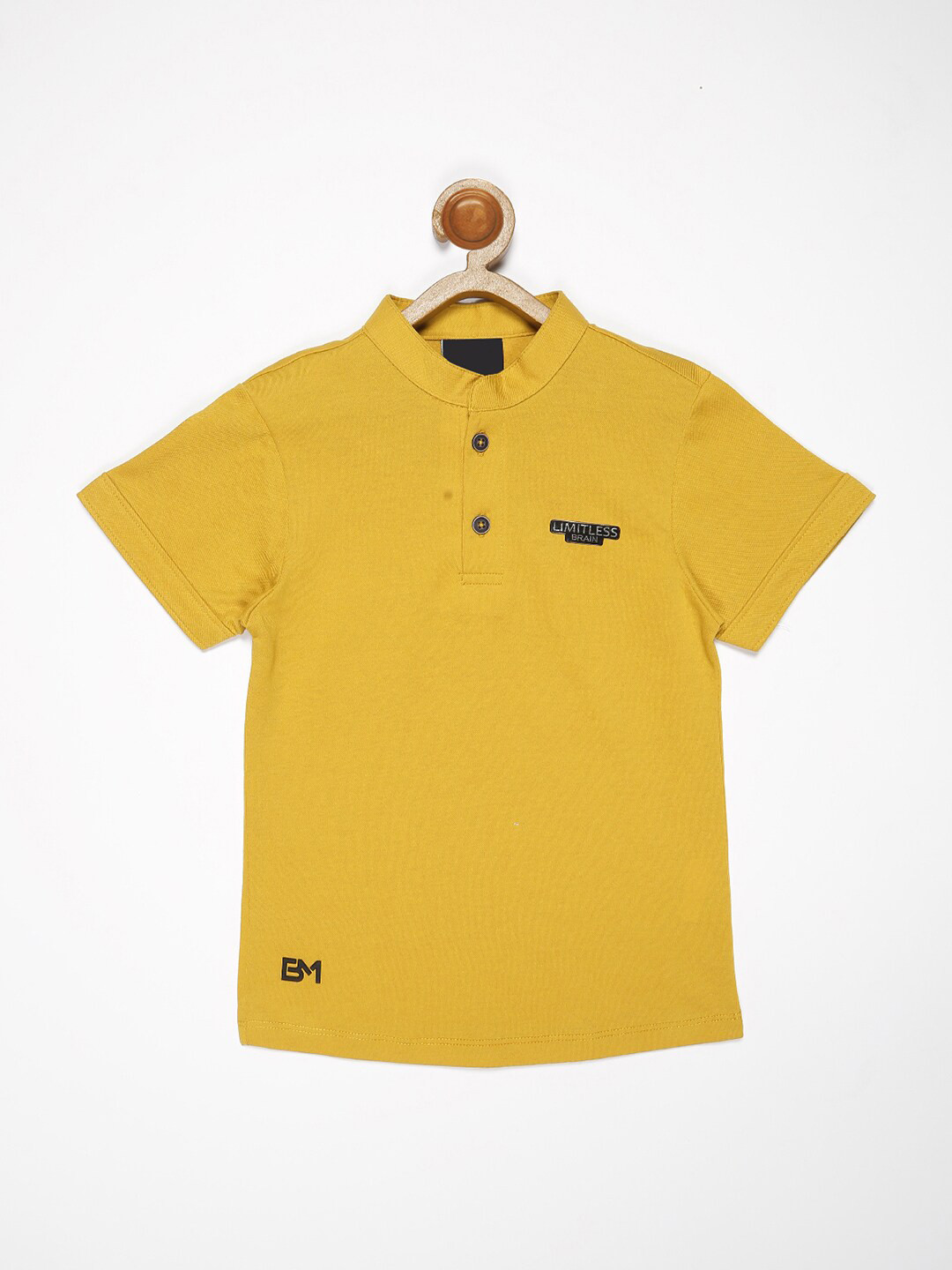 

V2 Value & Variety Boys V-Neck Cotton T-shirt, Mustard