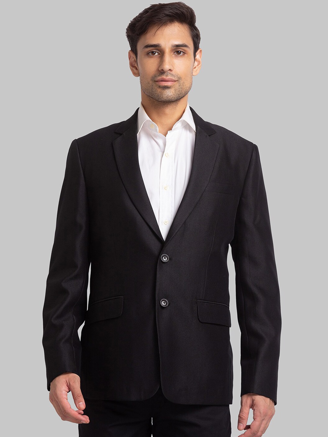 

Park Avenue Men Single Breasted Two Piece Formal Suit, Black