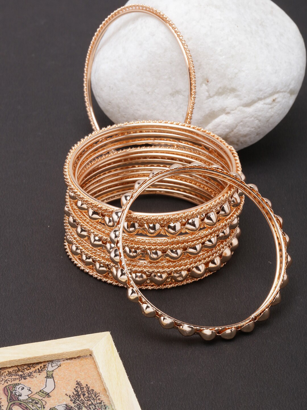 

Anouk Set Of 12 Gold-Plated Ethnic Bangles