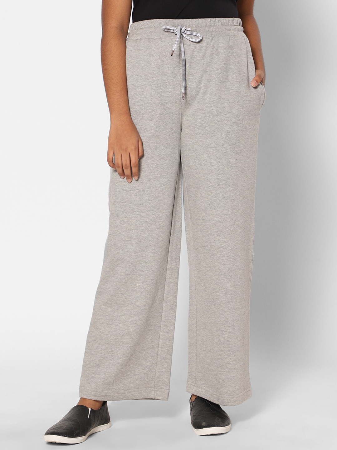 

TeenTrums Girls Loose-Fit Fleece Track Pants, Grey melange