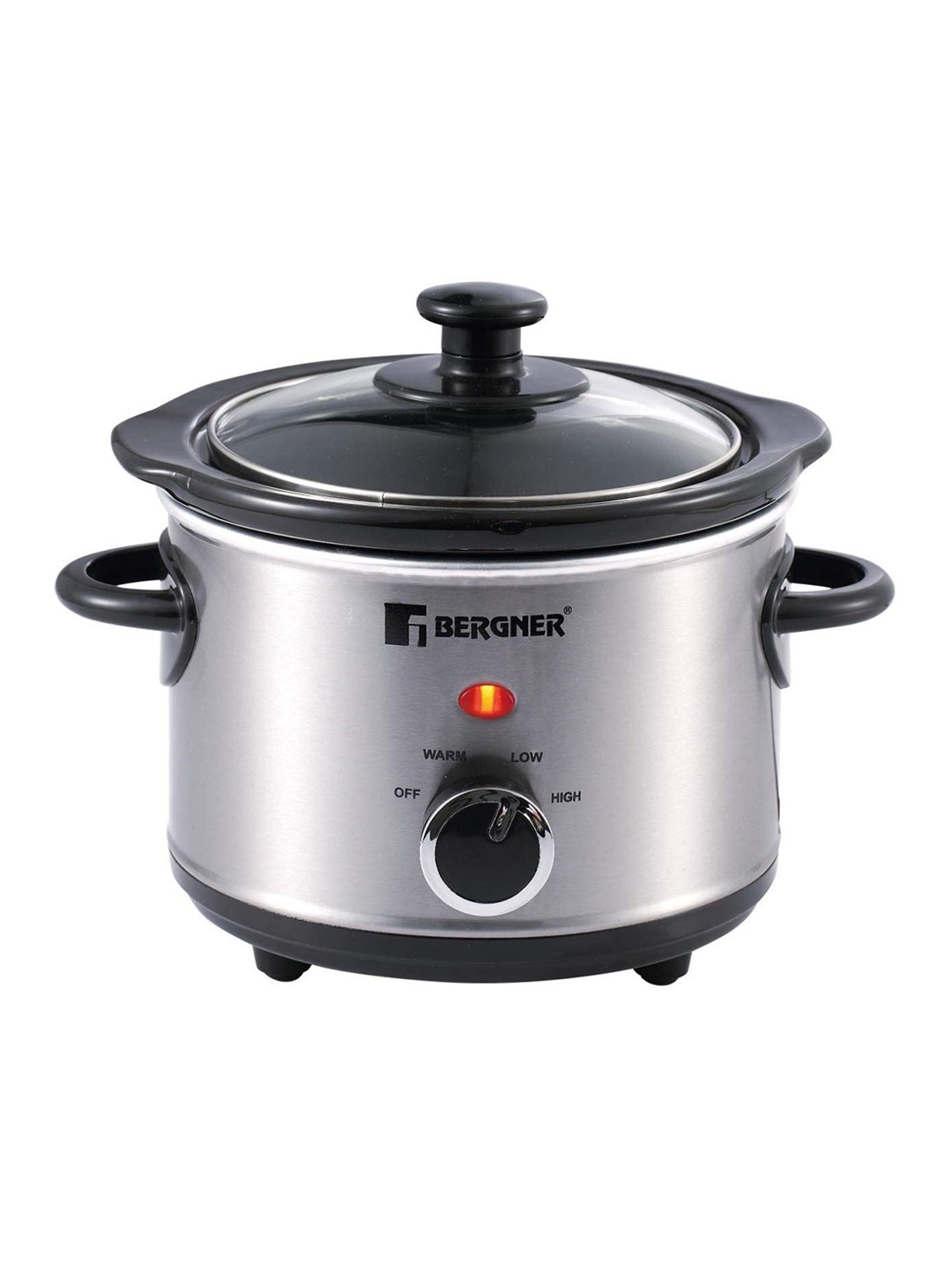 

BERGNER Elite Grey Stainless Steel 120W Electric Slow Cooker 1.5 L