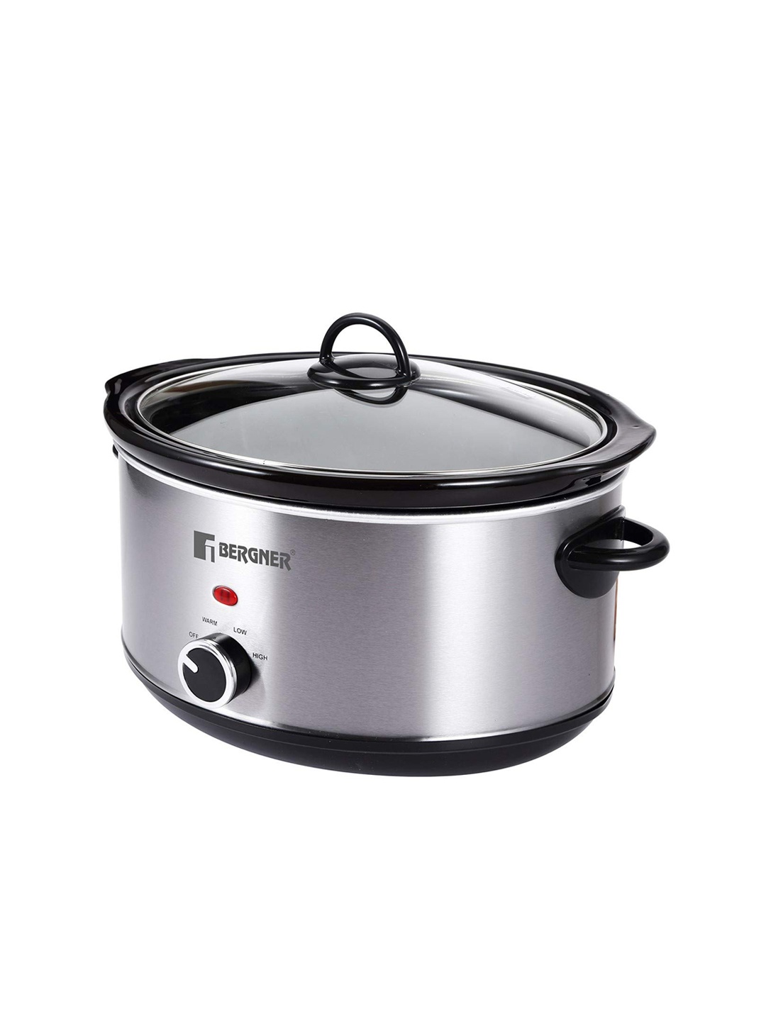 

BERGNER Grey Stainless Steel 280W Electric Slow Pressure Cooker 4.5 L