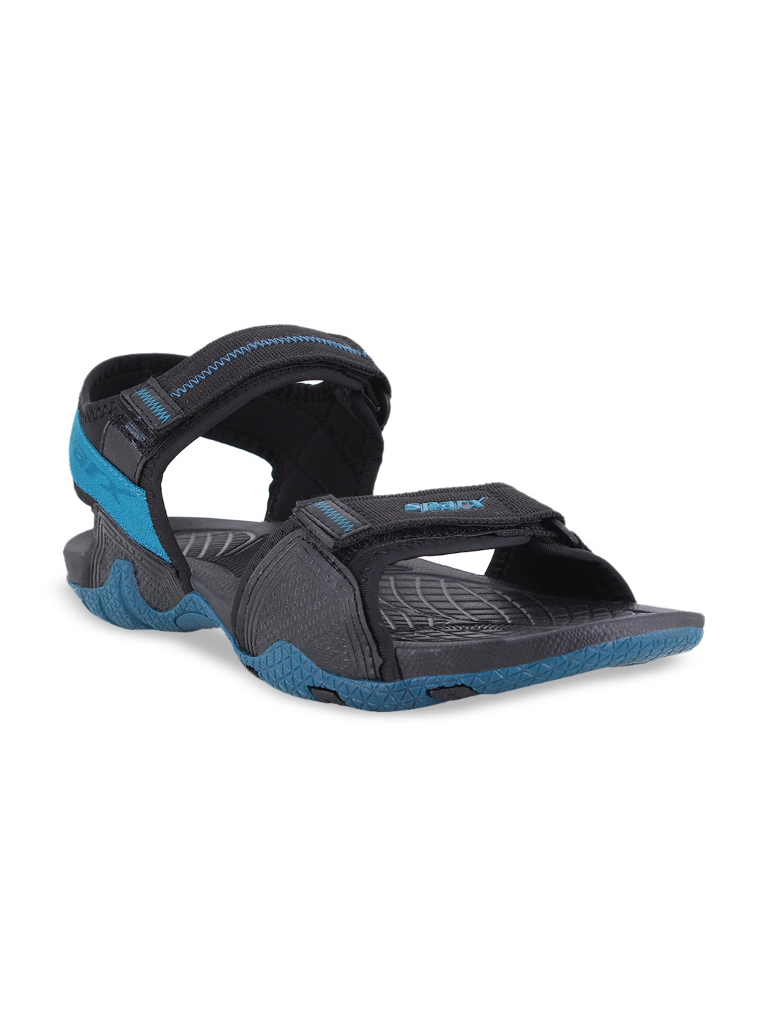 

Sparx Men Velcro Floater Sports Sandals, Black