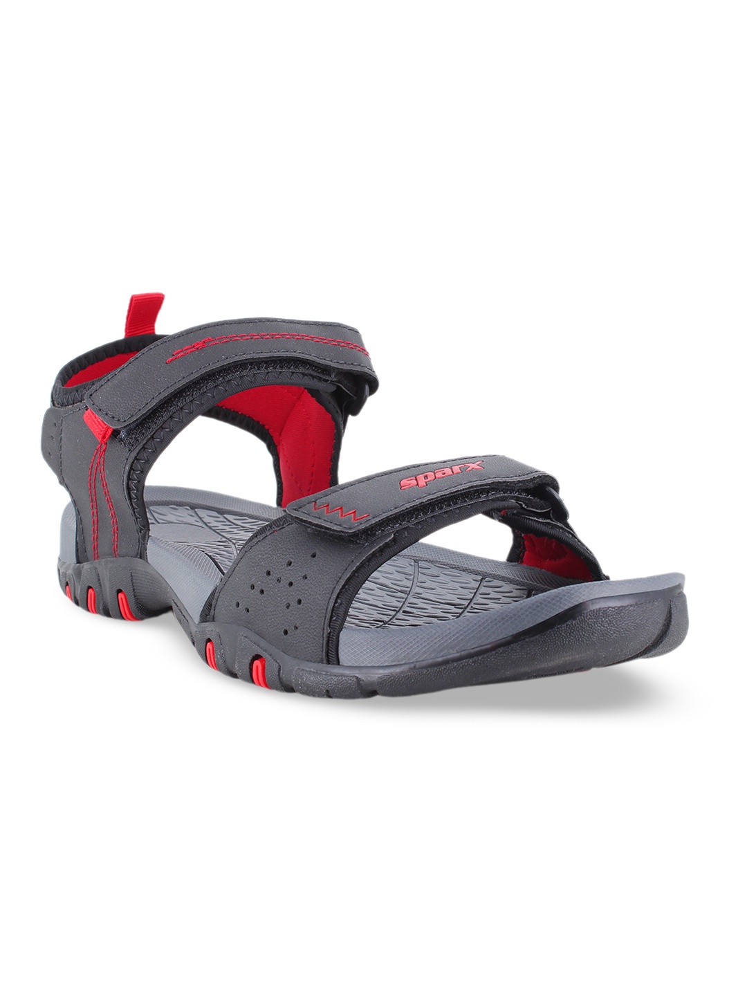 

Sparx Men Velcro Floater Sports Sandals, Black