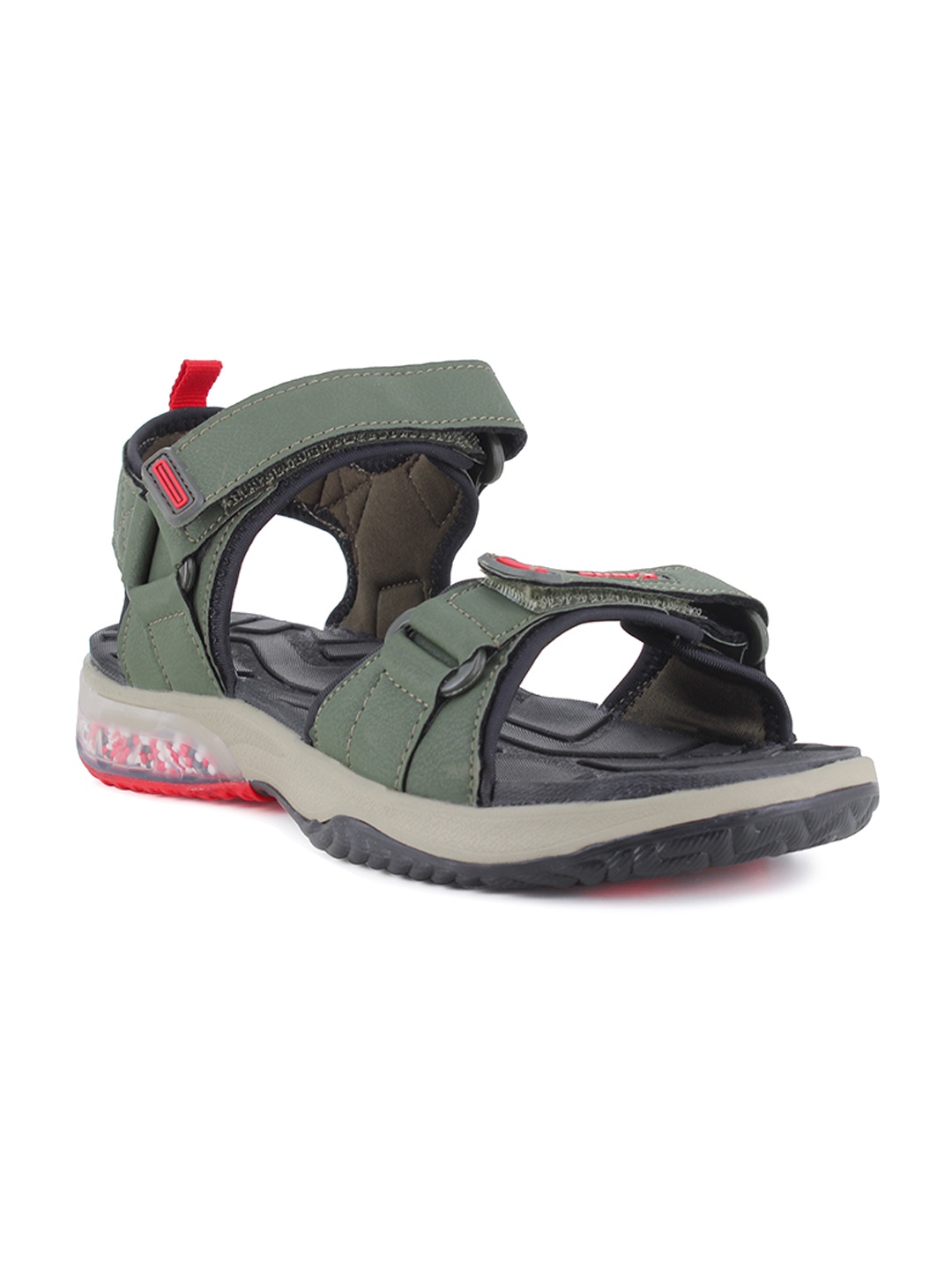 

Sparx Men Velcro Floater Sports Sandals, Olive
