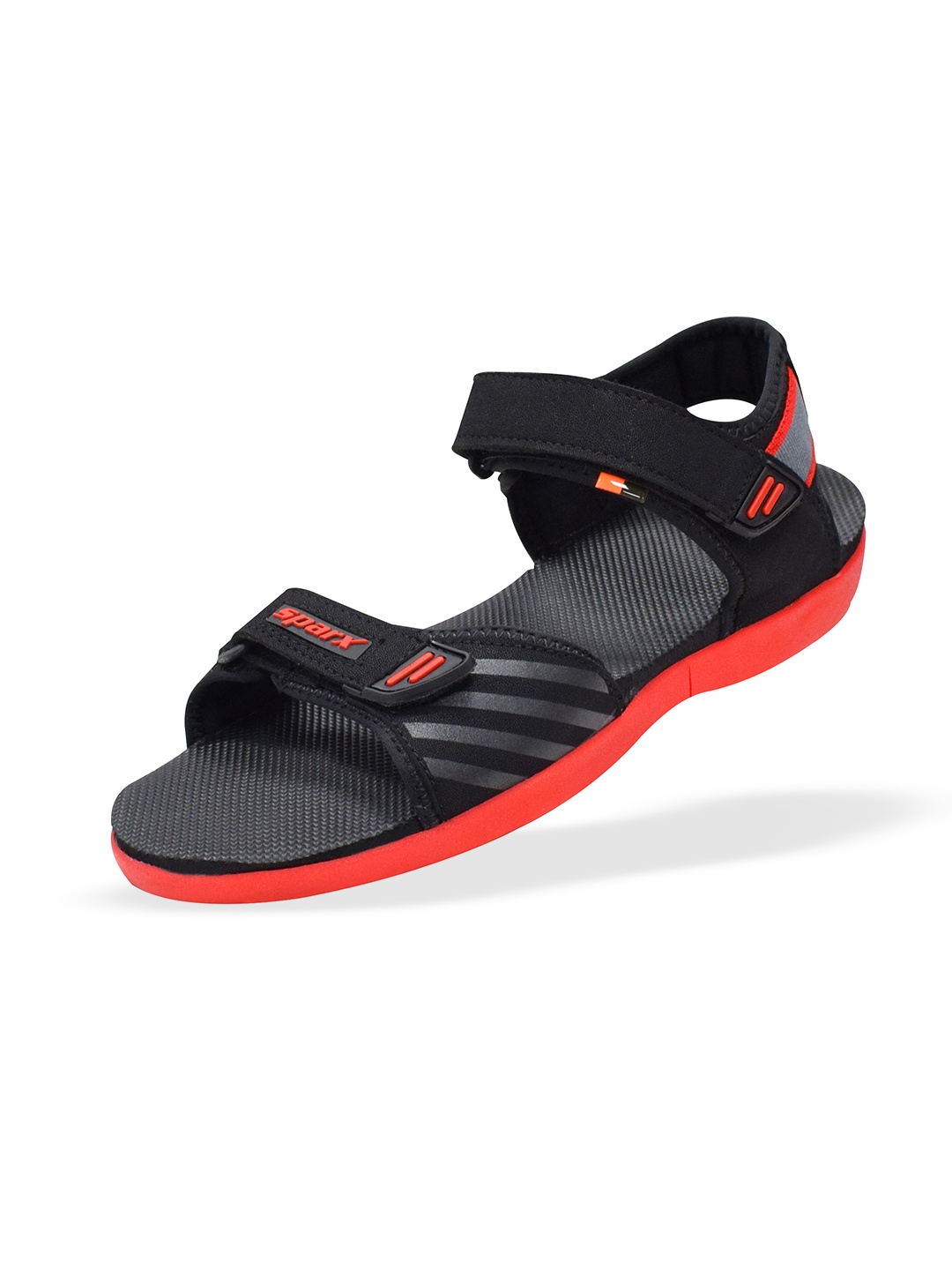 

Sparx Men Velcro Floater Sports Sandals, Black