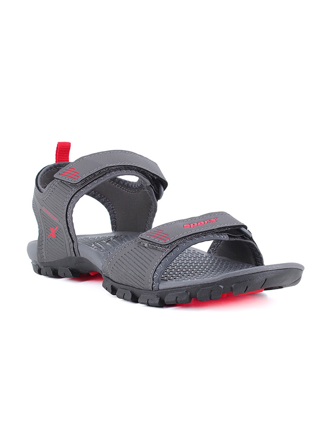 

Sparx Men Velcro Floater Sports Sandals, Grey