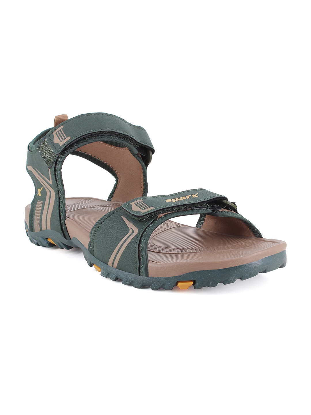 

Sparx Men Velcro Floater Sports Sandals, Green