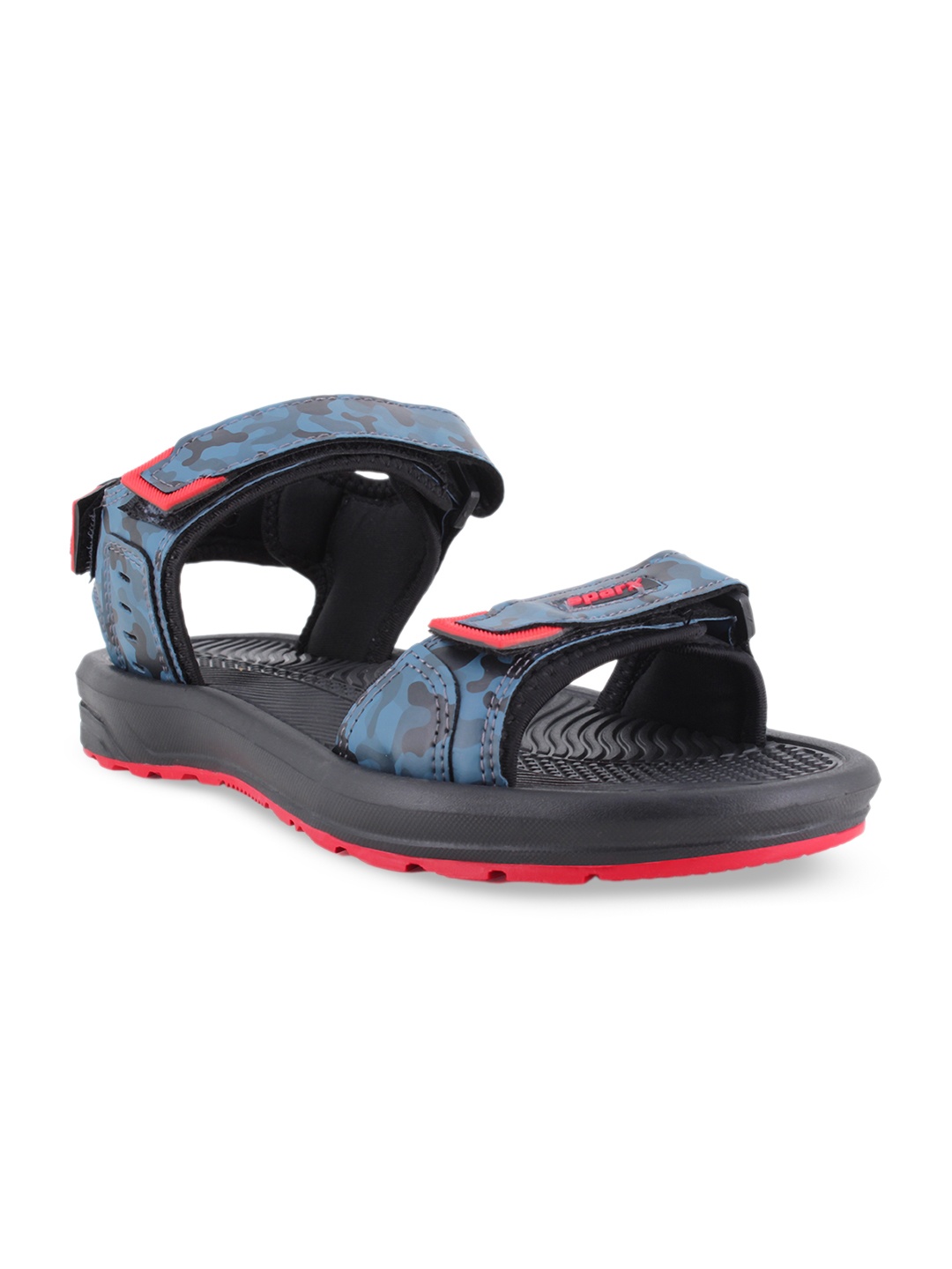 

Sparx Men Velcro Floater Sports Sandals, Black
