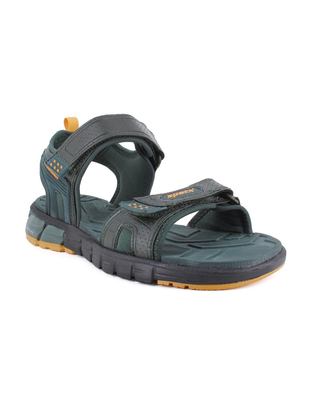 

Sparx Men Velcro Floater Sports Sandals, Green