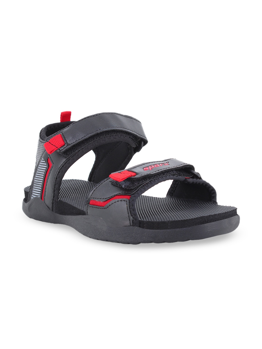 

Sparx Men Velcro Floater Sports Sandals, Black