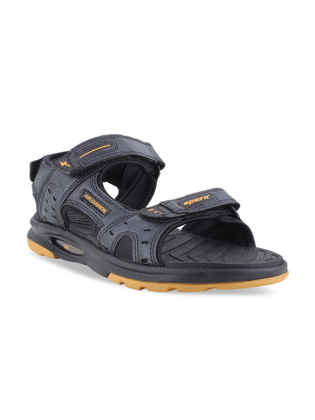 

Sparx Men Velcro Floater Sports Sandals, Black
