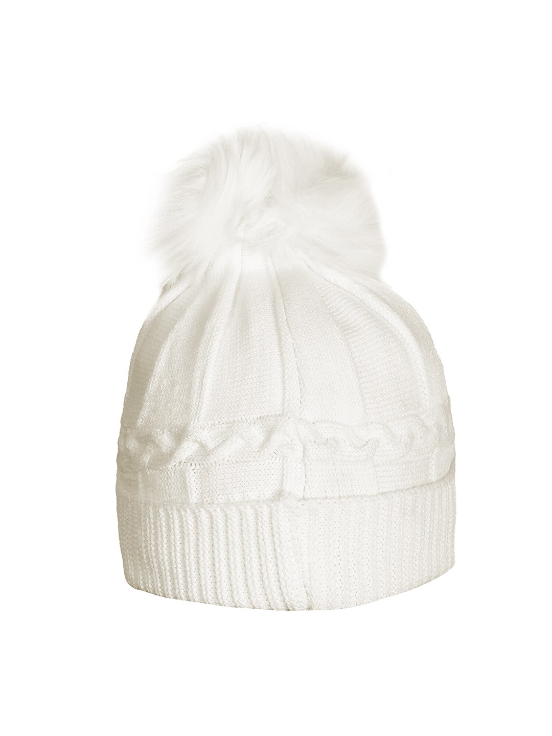 

LOOM LEGACY Women Acrylic Beanie, White