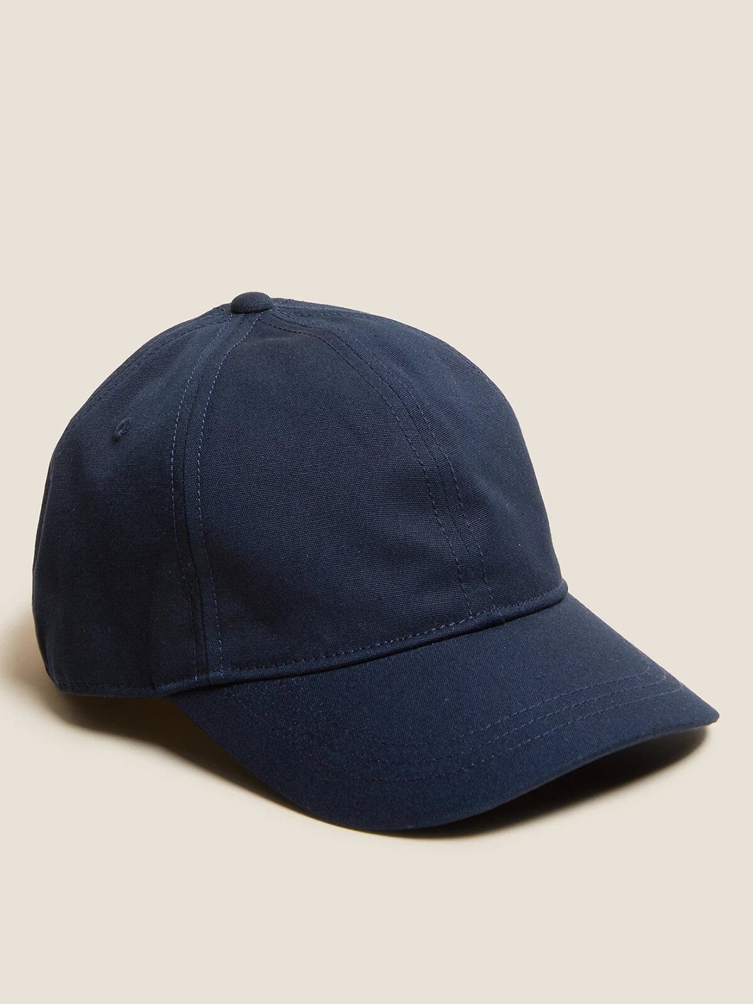 

Marks & Spencer Men Pure Cotton Baseball Cap, Navy blue