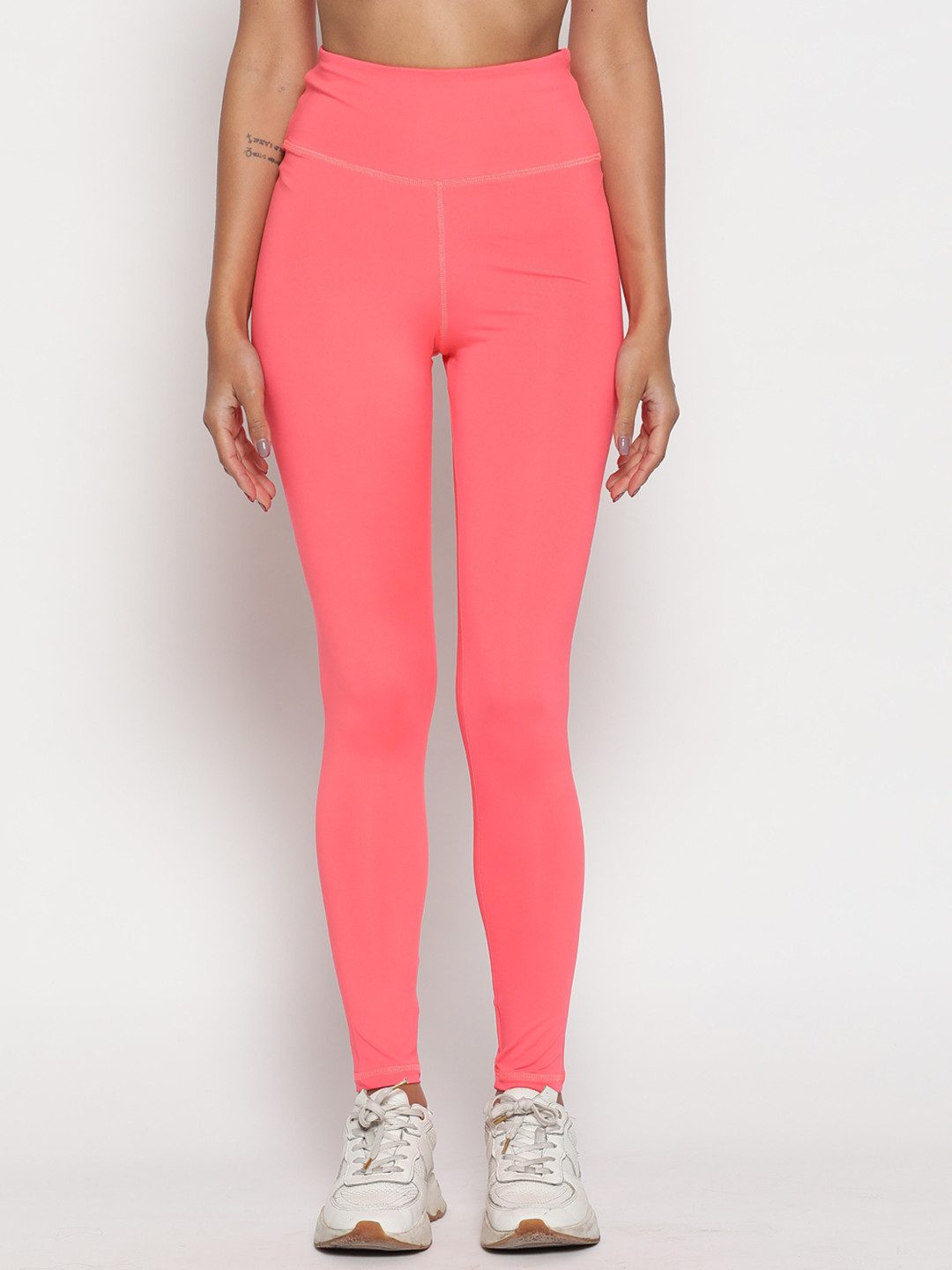 

Wearjukebox Women Workout High Waist Tights, Pink