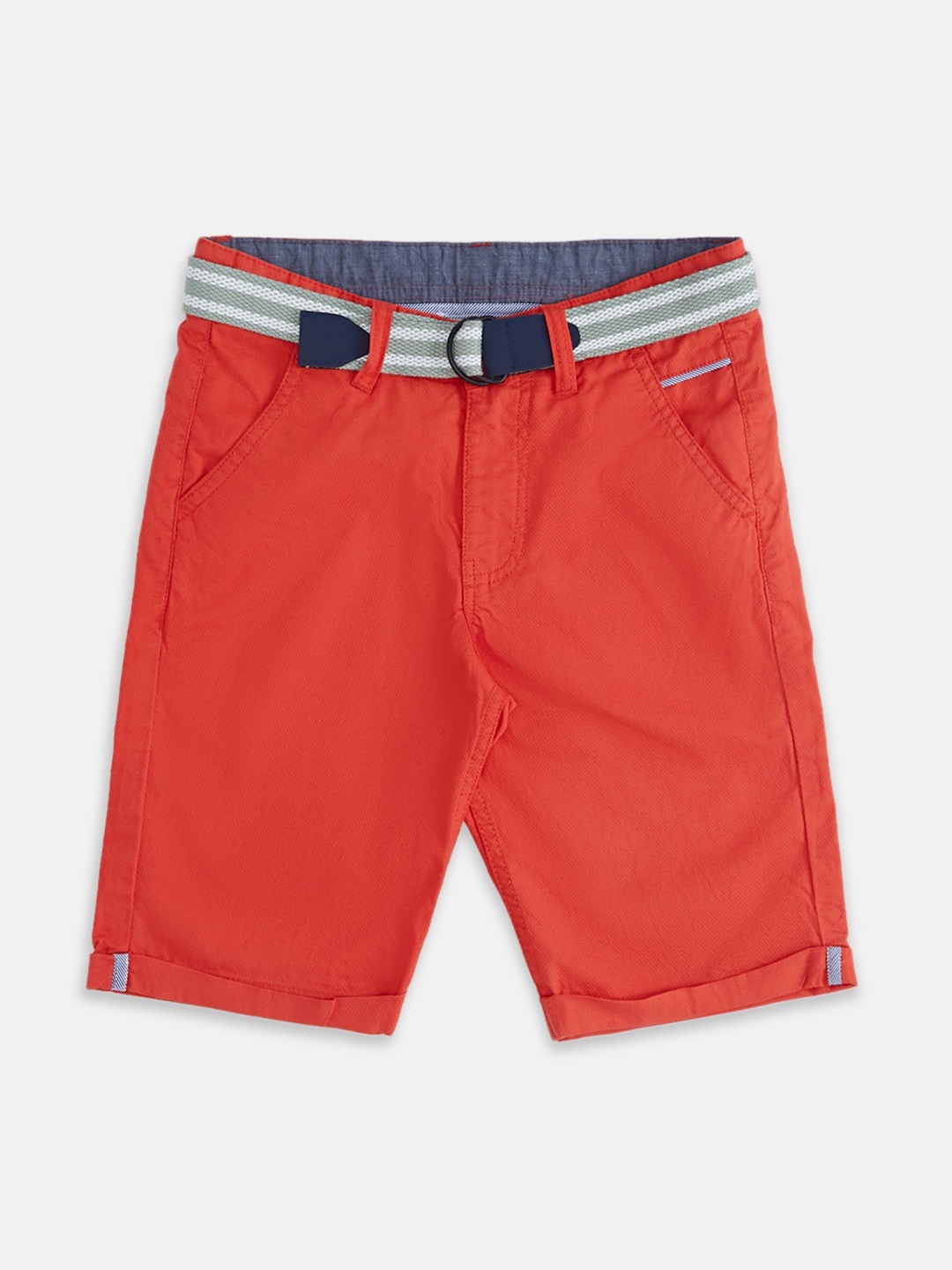 

Pantaloons Junior Boys Cotton Shorts, Red