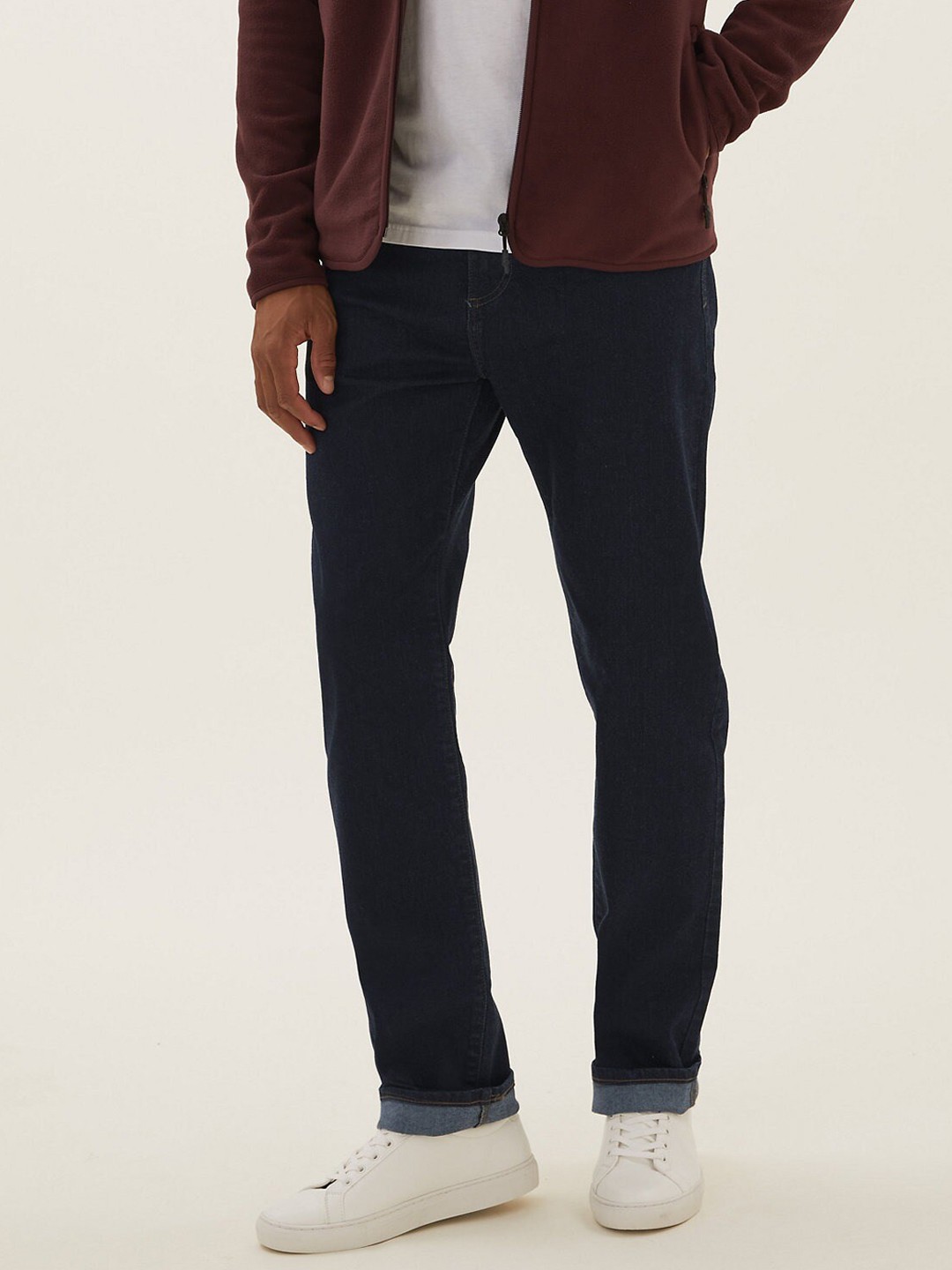 

Marks & Spencer Men Straight Fit Jeans, Navy blue